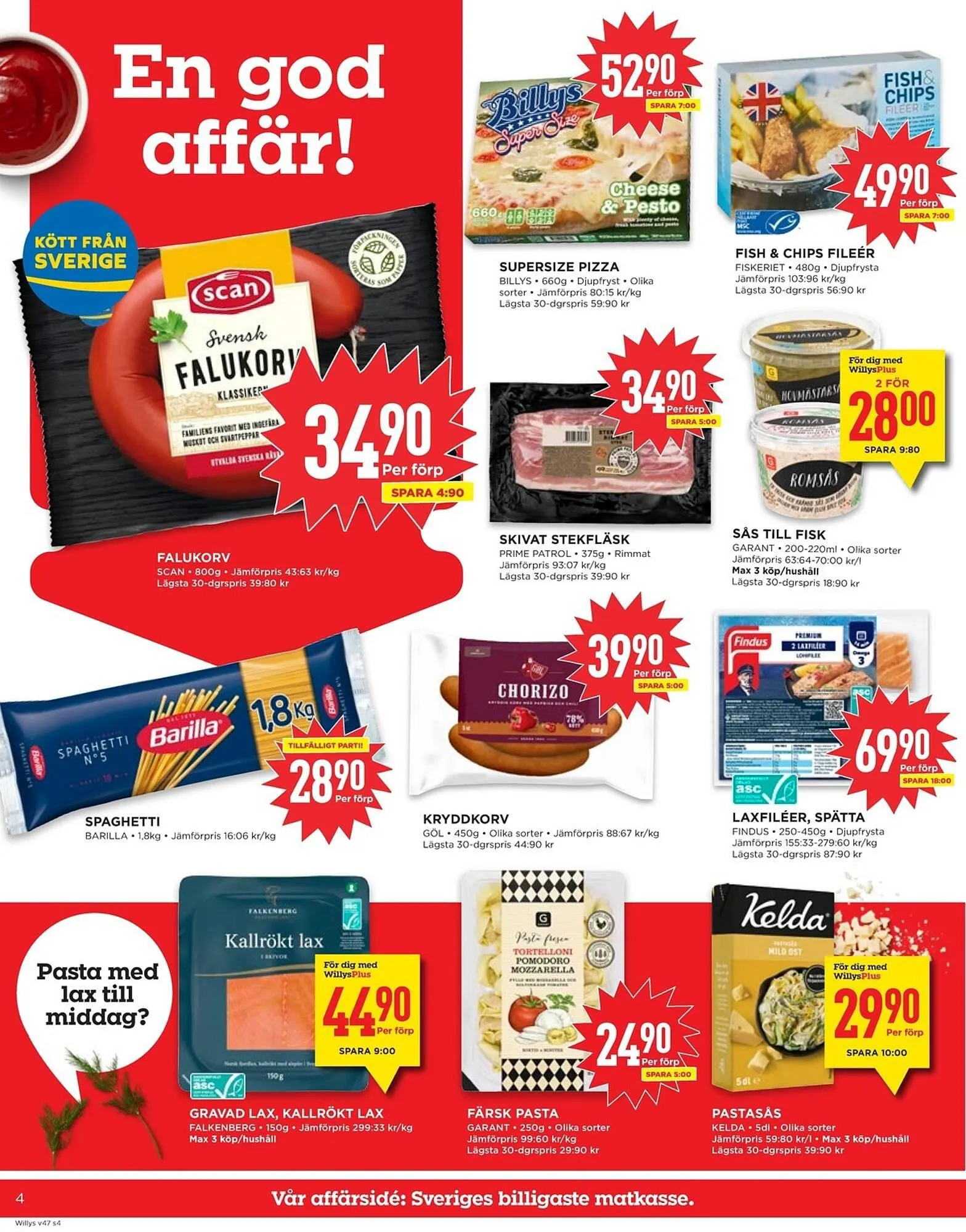 Willys reklamblad från 17 november till 23 november 2025 - Reklamblad sidor 4