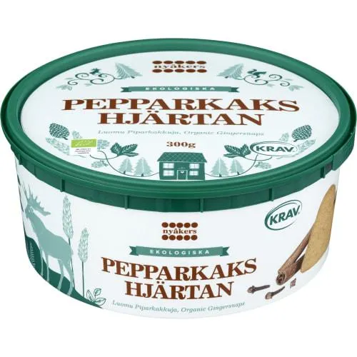 Pepparkaks Hjärtan Ekologiska