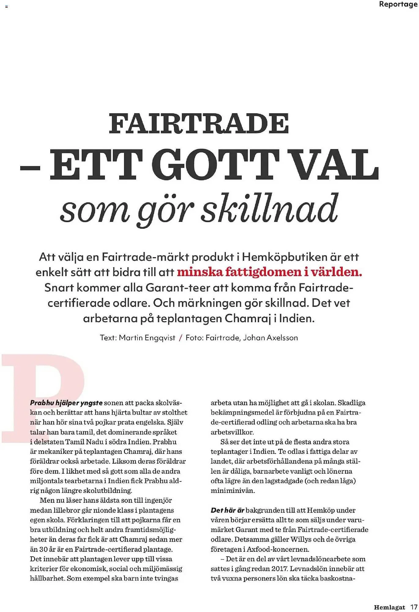 Hemköp reklamblad från 19 februari till 29 mars 2026 - Reklamblad sidor 17