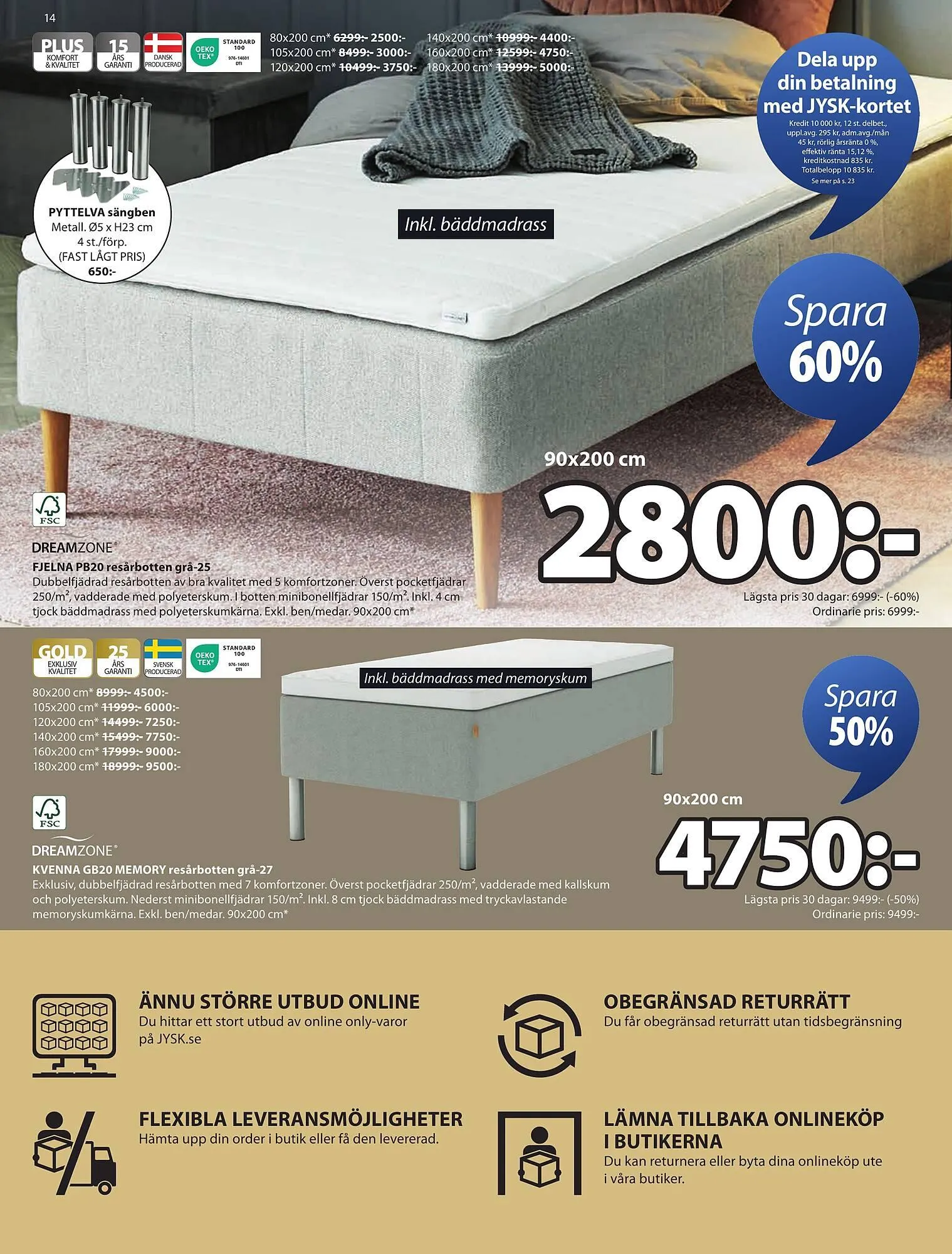 JYSK reklamblad från 25 augusti till 7 september 2025 - Reklamblad sidor 14