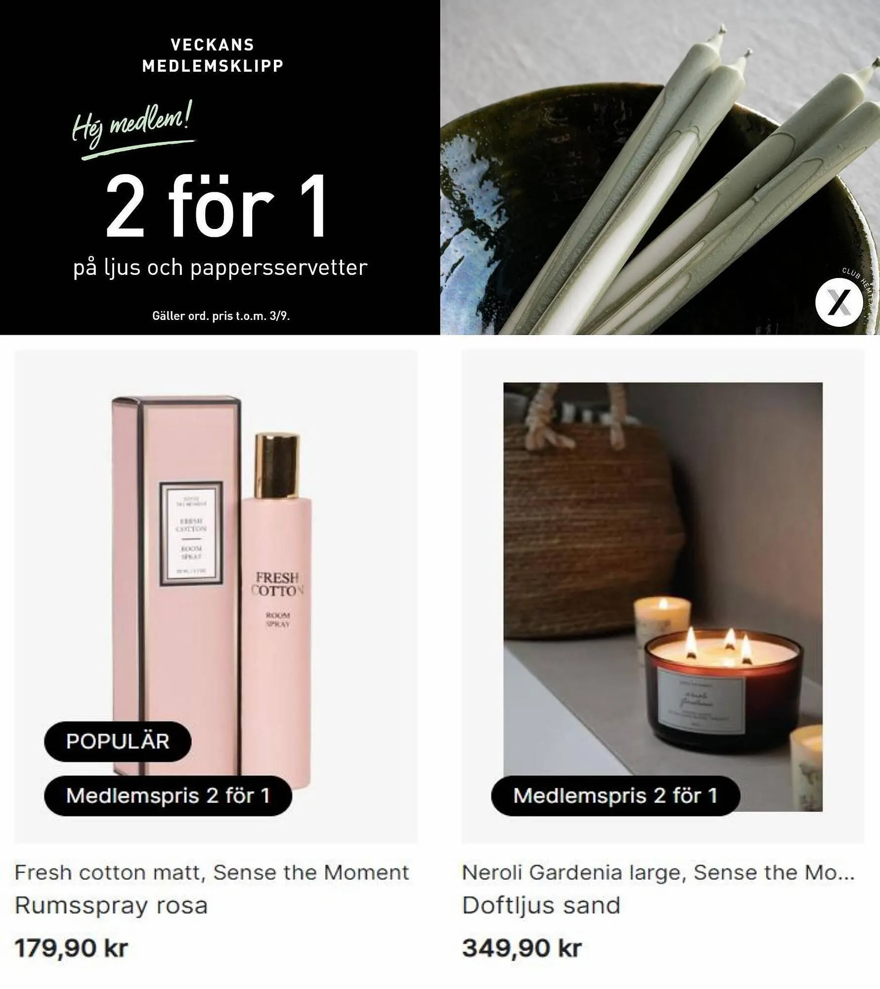 Hemtex reklamblad från 3 september till 10 september 2023 - Reklamblad sidor 7