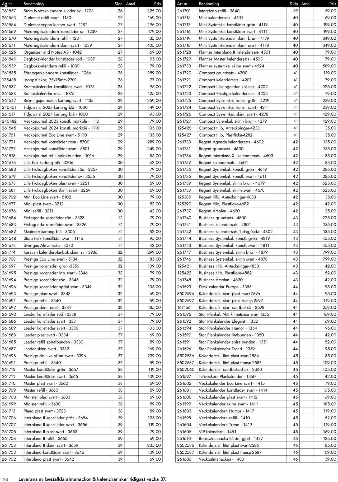 Almanackor och Kalendrar 2023 från 10 april till 31 december 2023 - Reklamblad sidor 34