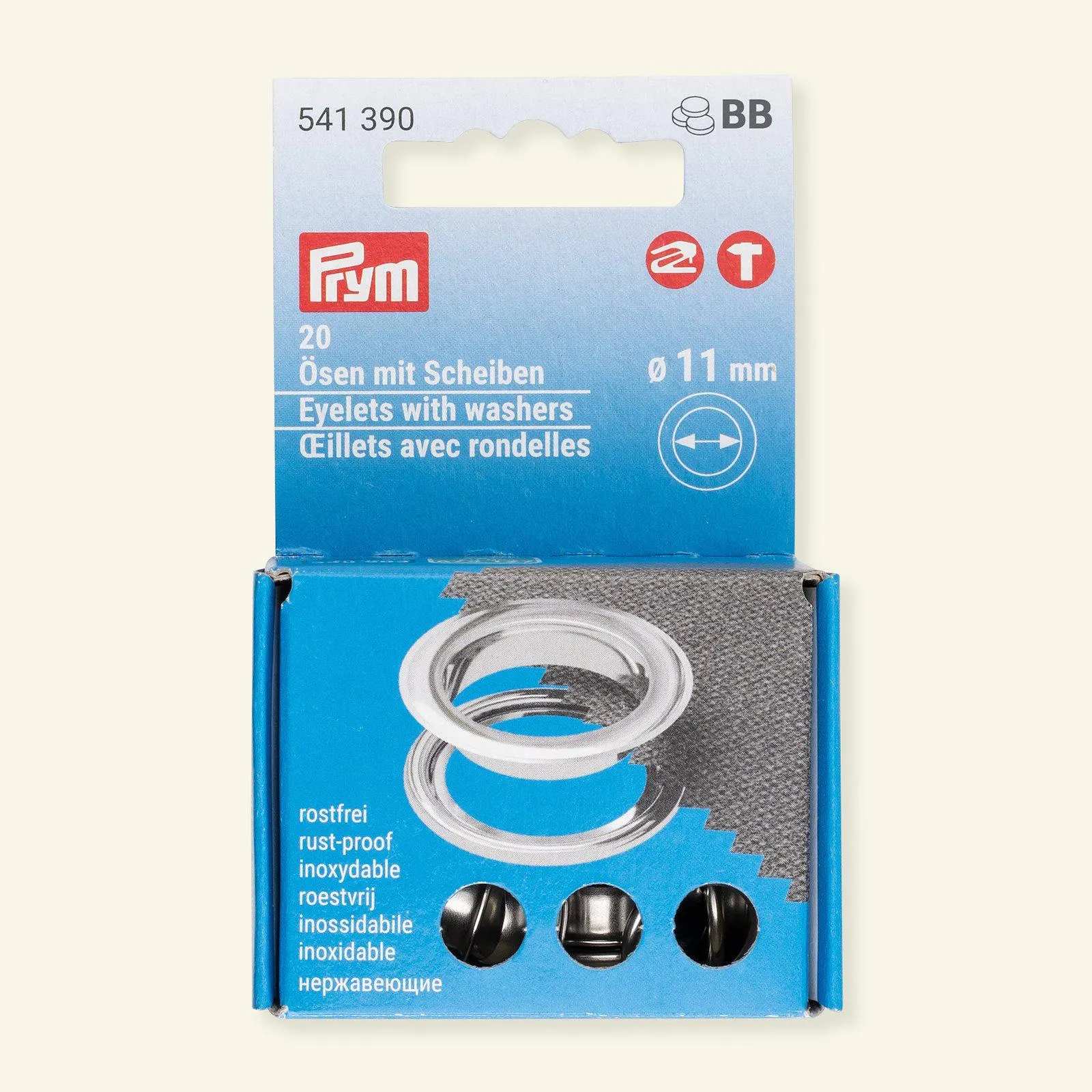 Prym vario öljett m/skivor 11mm 20st