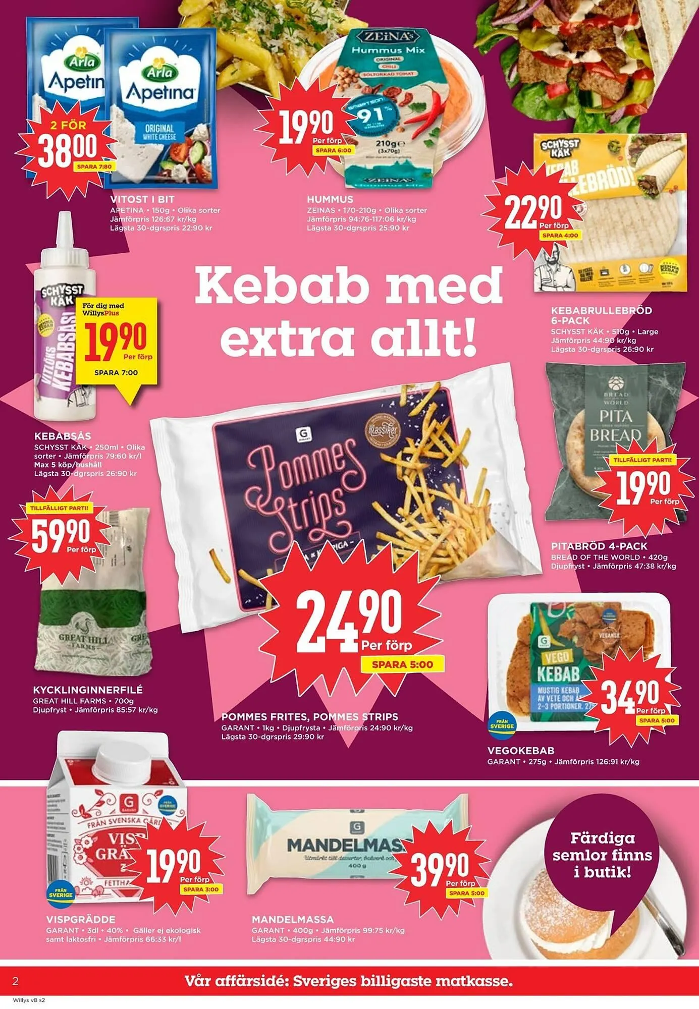 Willys reklamblad från 16 februari till 22 februari 2026 - Reklamblad sidor 2