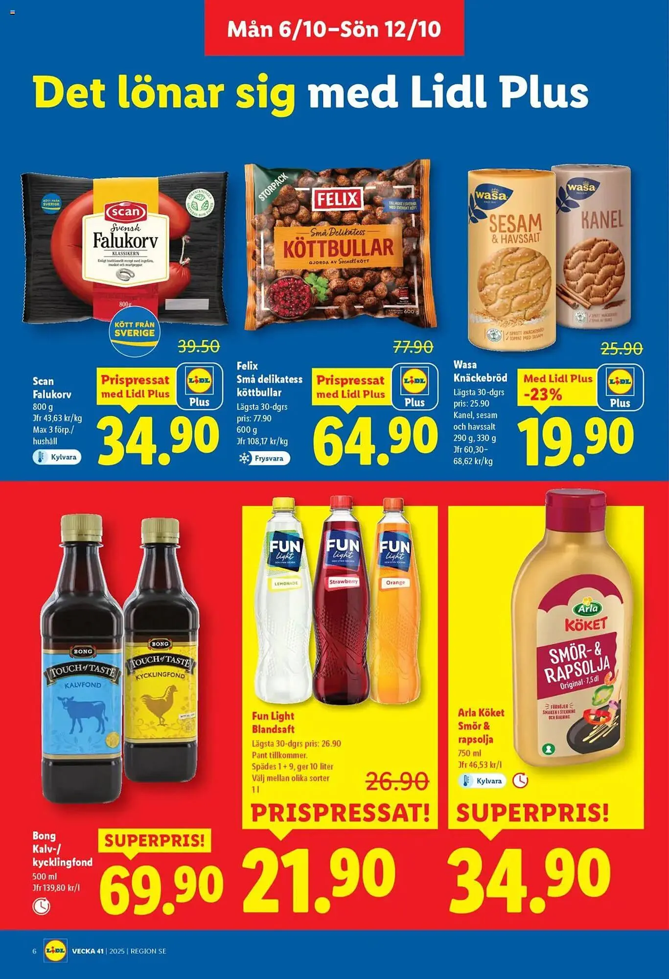 Lidl reklamblad från 6 oktober till 12 oktober 2025 - Reklamblad sidor 6