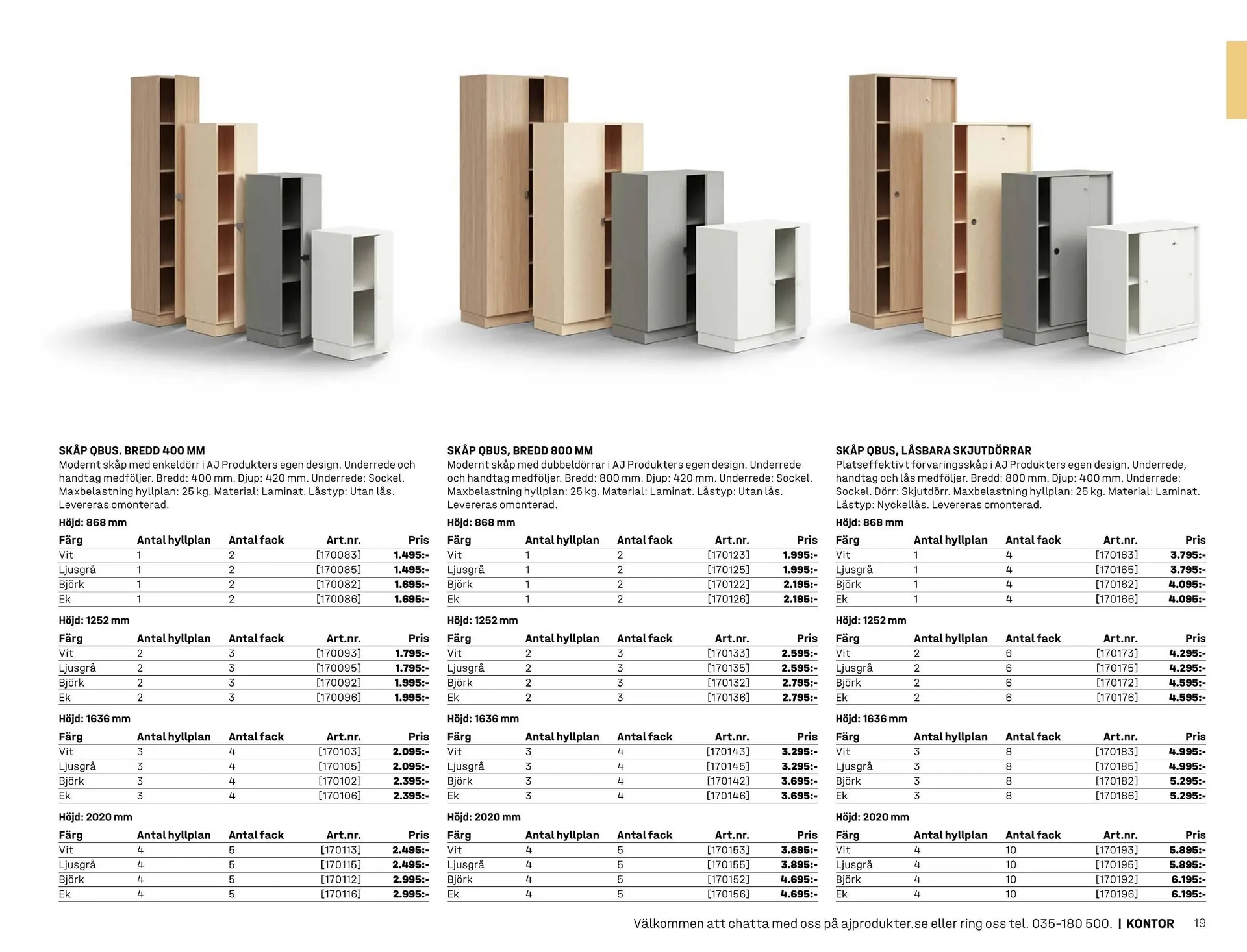 AJ Produkter reklamblad från 1 januari till 31 december 2025 - Reklamblad sidor 19