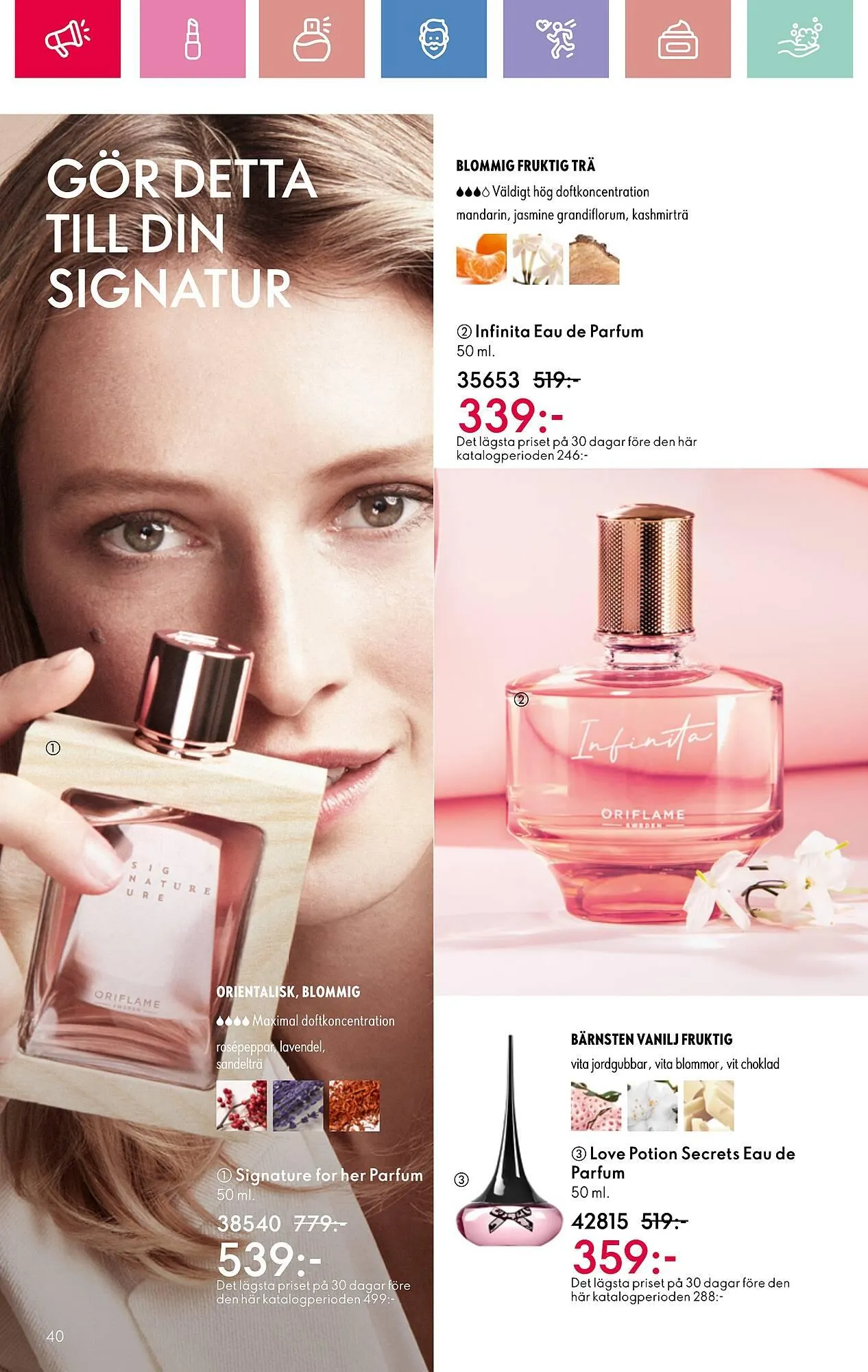 Oriflame reklamblad från 26 januari till 15 februari 2025 - Reklamblad sidor 40