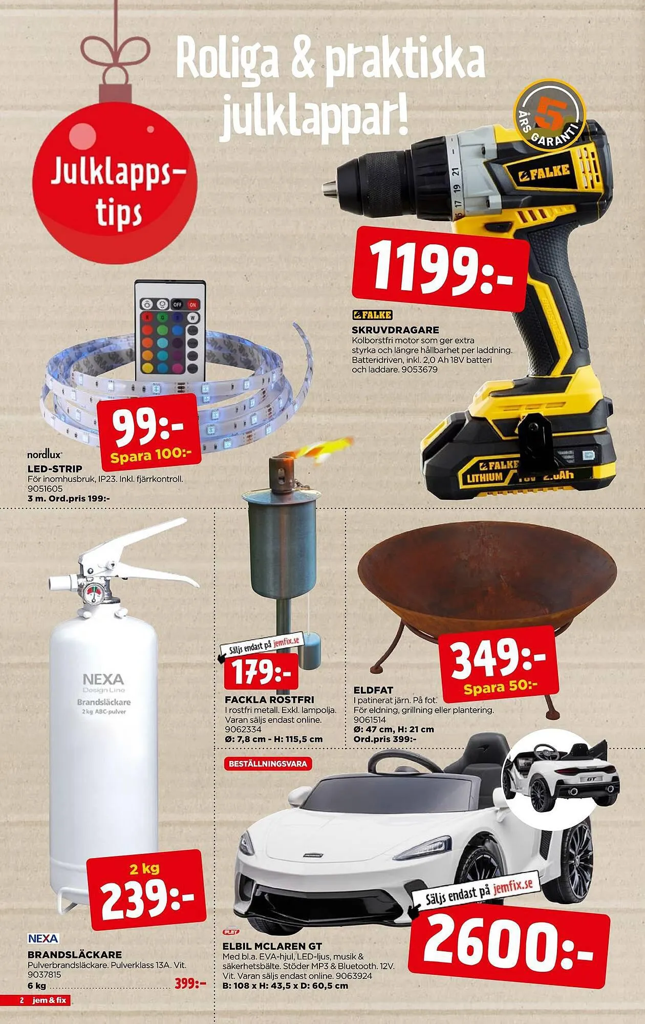 Jem&Fix reklamblad från 26 november till 3 december 2023 - Reklamblad sidor 2
