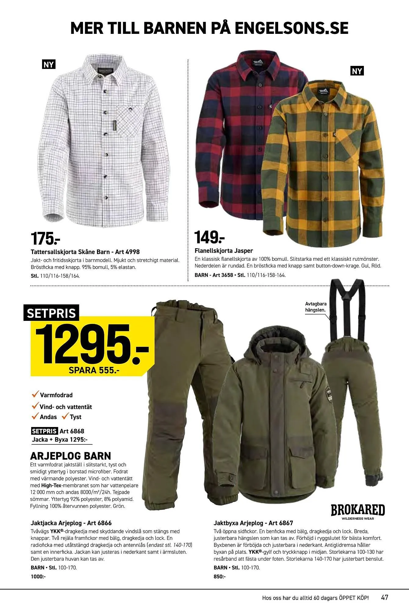 Engelsons reklamblad från 1 juli till 31 juli 2025 - Reklamblad sidor 47