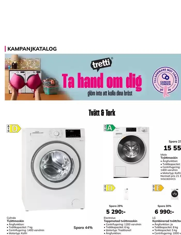 Tvätt & Tork från 14 oktober till 31 oktober 2024 - Reklamblad sidor 1