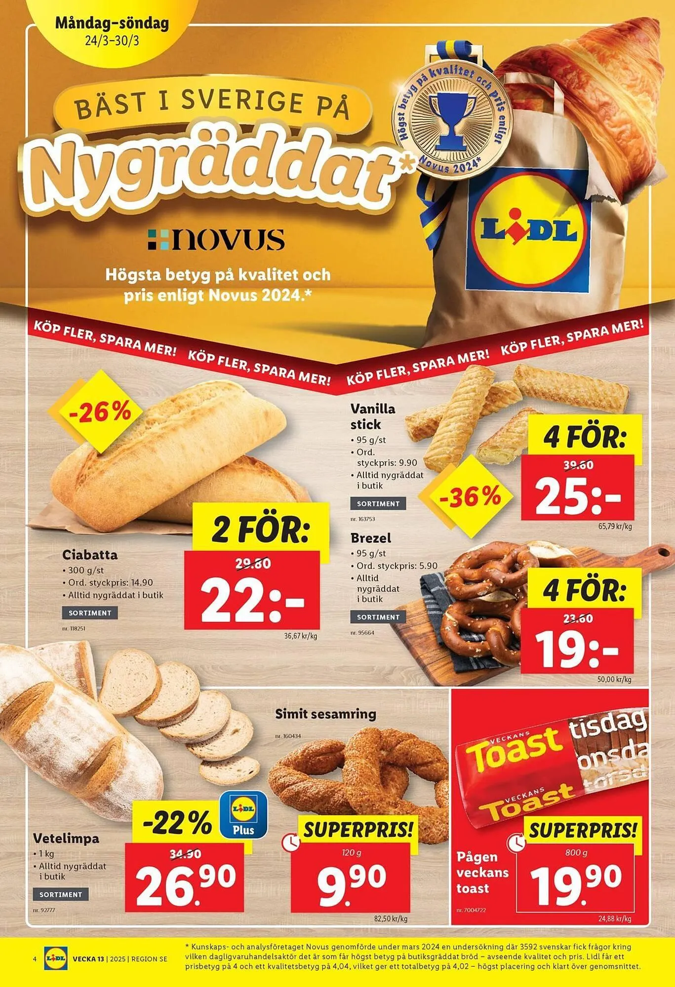 Lidl reklamblad från 24 mars till 30 mars 2025 - Reklamblad sidor 4