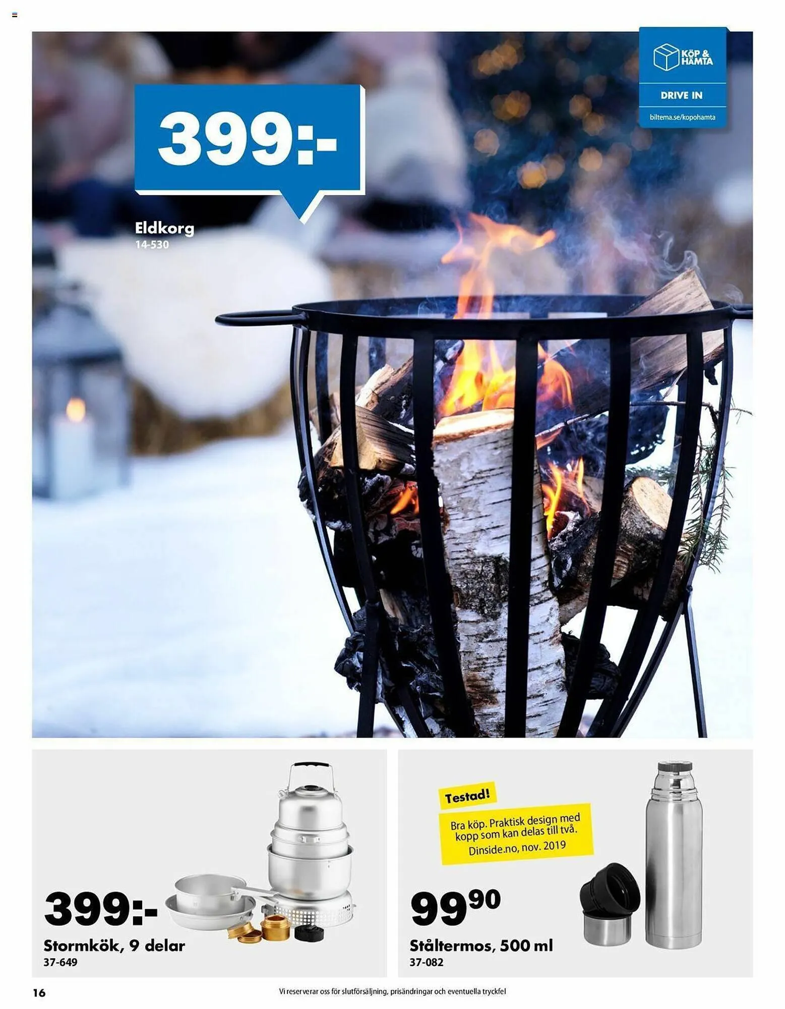 Biltema reklamblad från 24 november till 24 december 2023 - Reklamblad sidor 16