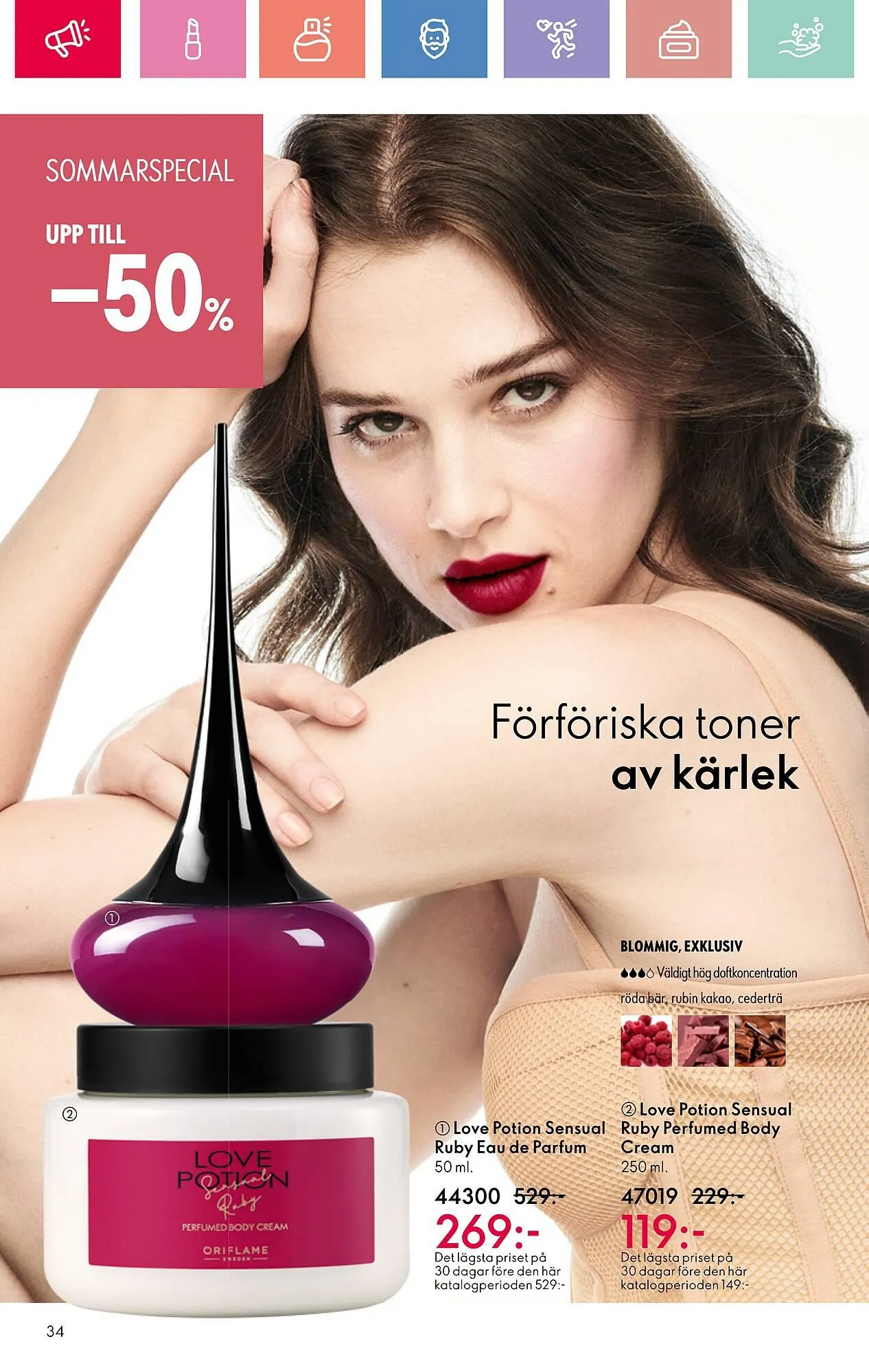 Oriflame reklamblad från 22 juni till 12 juli 2025 - Reklamblad sidor 34