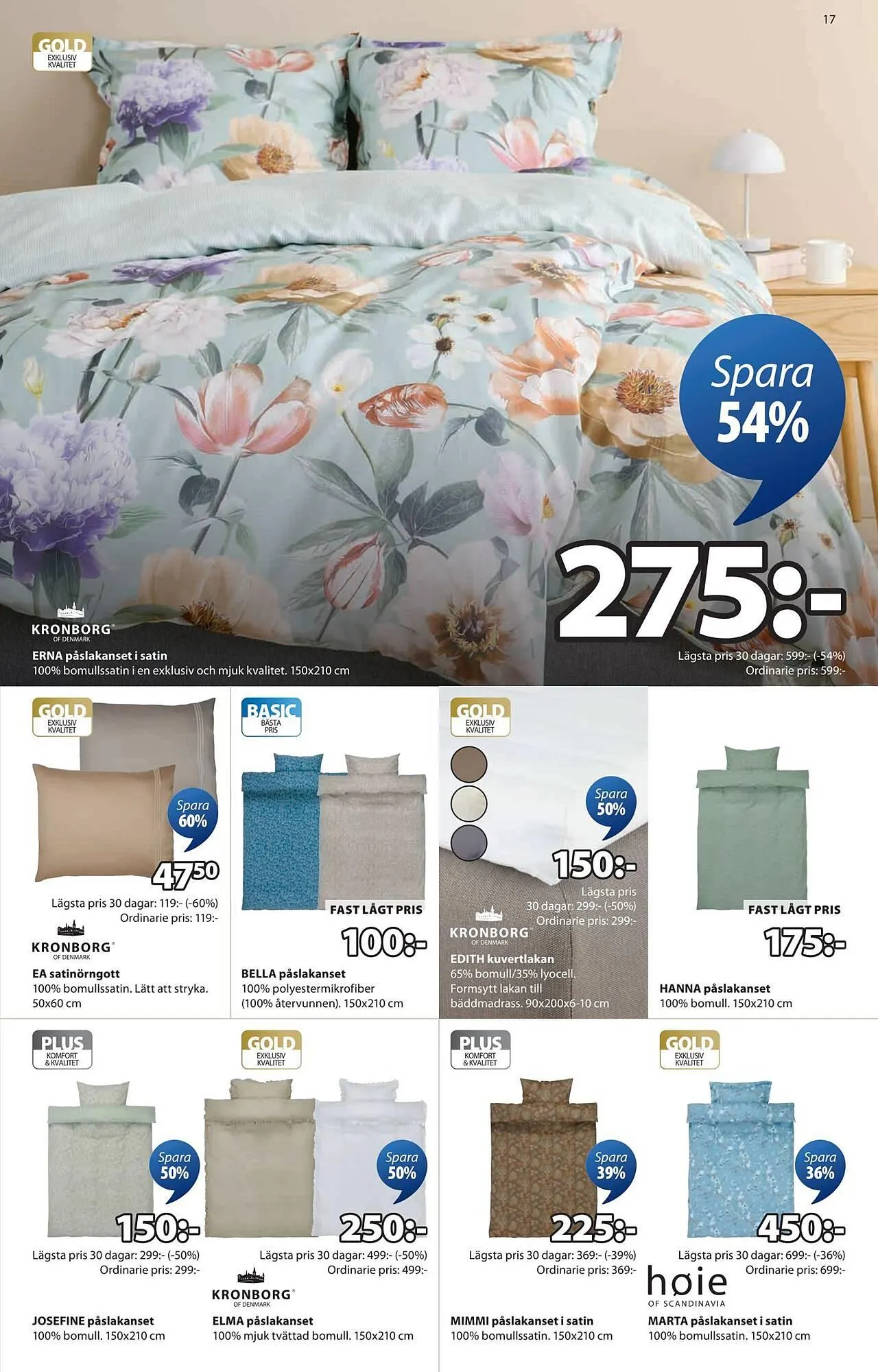 JYSK reklamblad från 2 mars till 23 mars 2026 - Reklamblad sidor 17