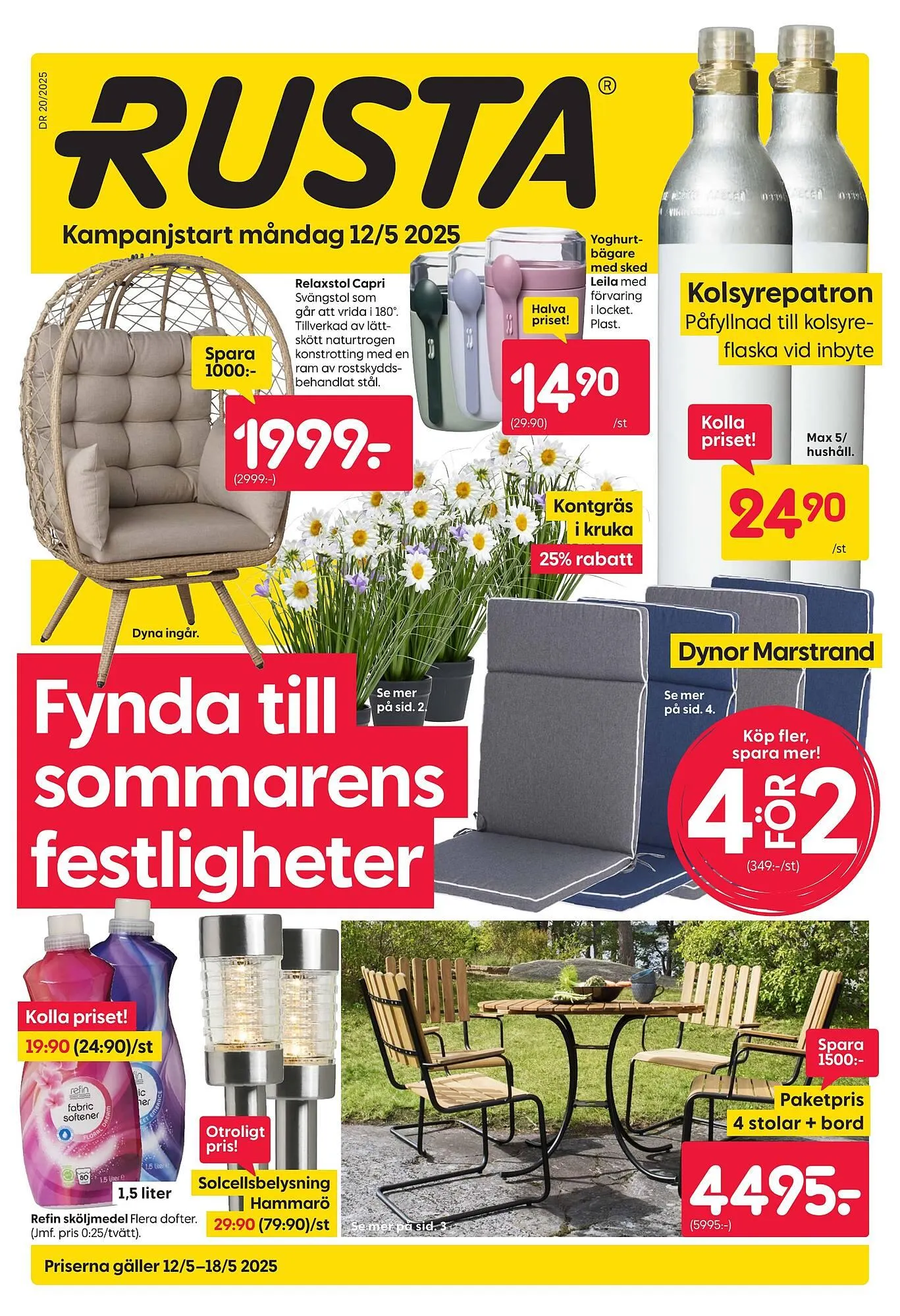 Rusta reklamblad från 12 maj till 17 maj 2025 - Reklamblad sidor 1