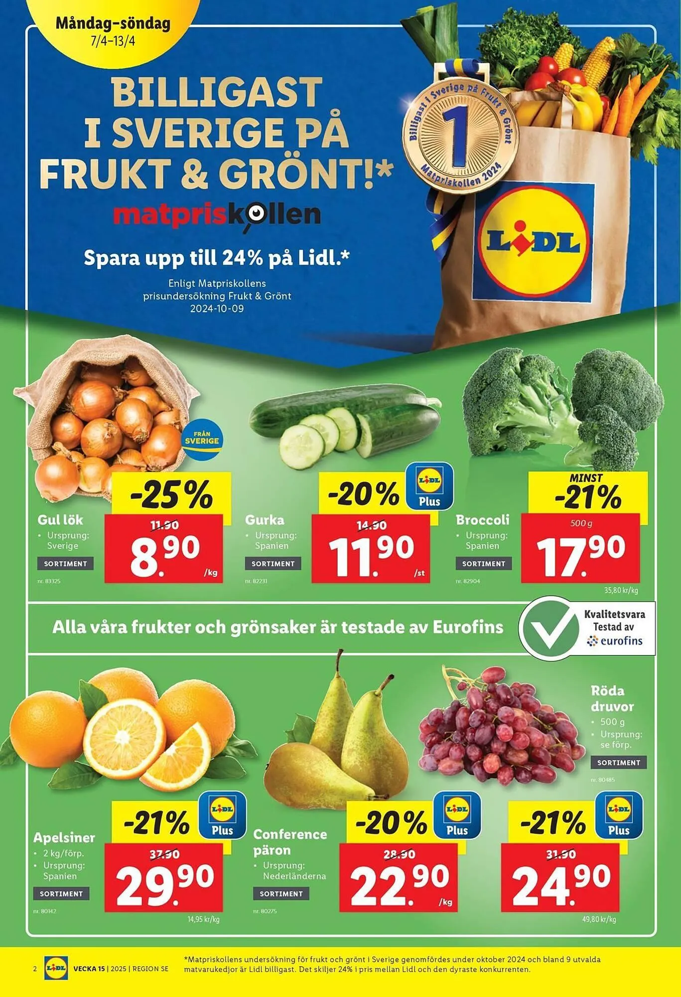 Lidl reklamblad från 7 april till 13 april 2025 - Reklamblad sidor 2