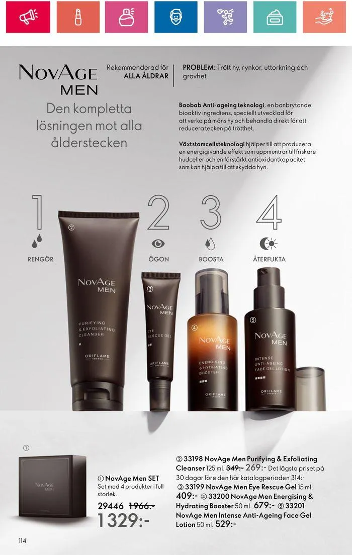 Oriflame reklamblad från 20 juni till 4 juli 2024 - Reklamblad sidor 114