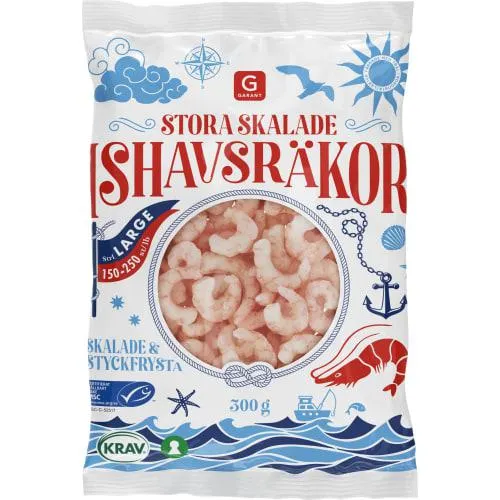 Ishavsräkor Skalade 150/250 Frysta