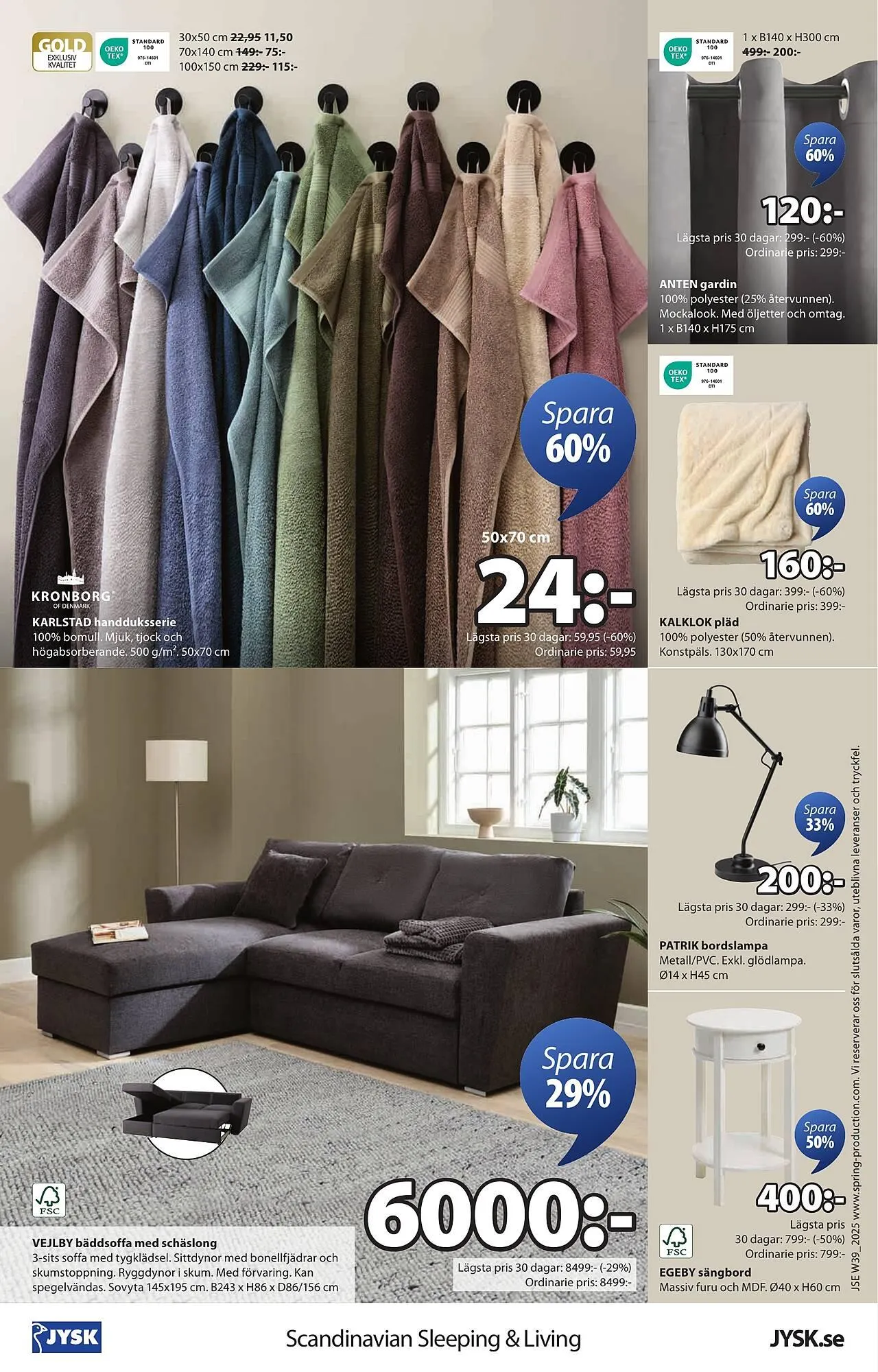 JYSK reklamblad från 22 september till 5 oktober 2025 - Reklamblad sidor 24