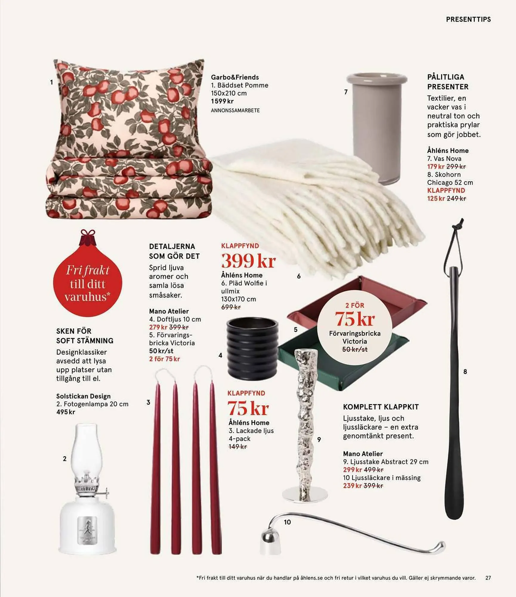 Åhléns reklamblad från 25 november till 11 december 2025 - Reklamblad sidor 27