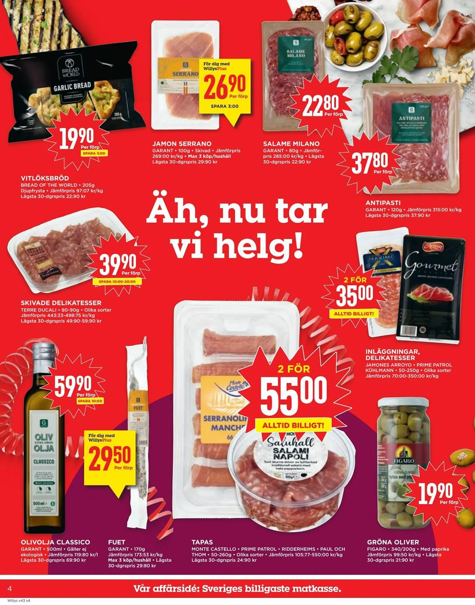 Willys reklamblad från 20 oktober till 26 oktober 2025 - Reklamblad sidor 4