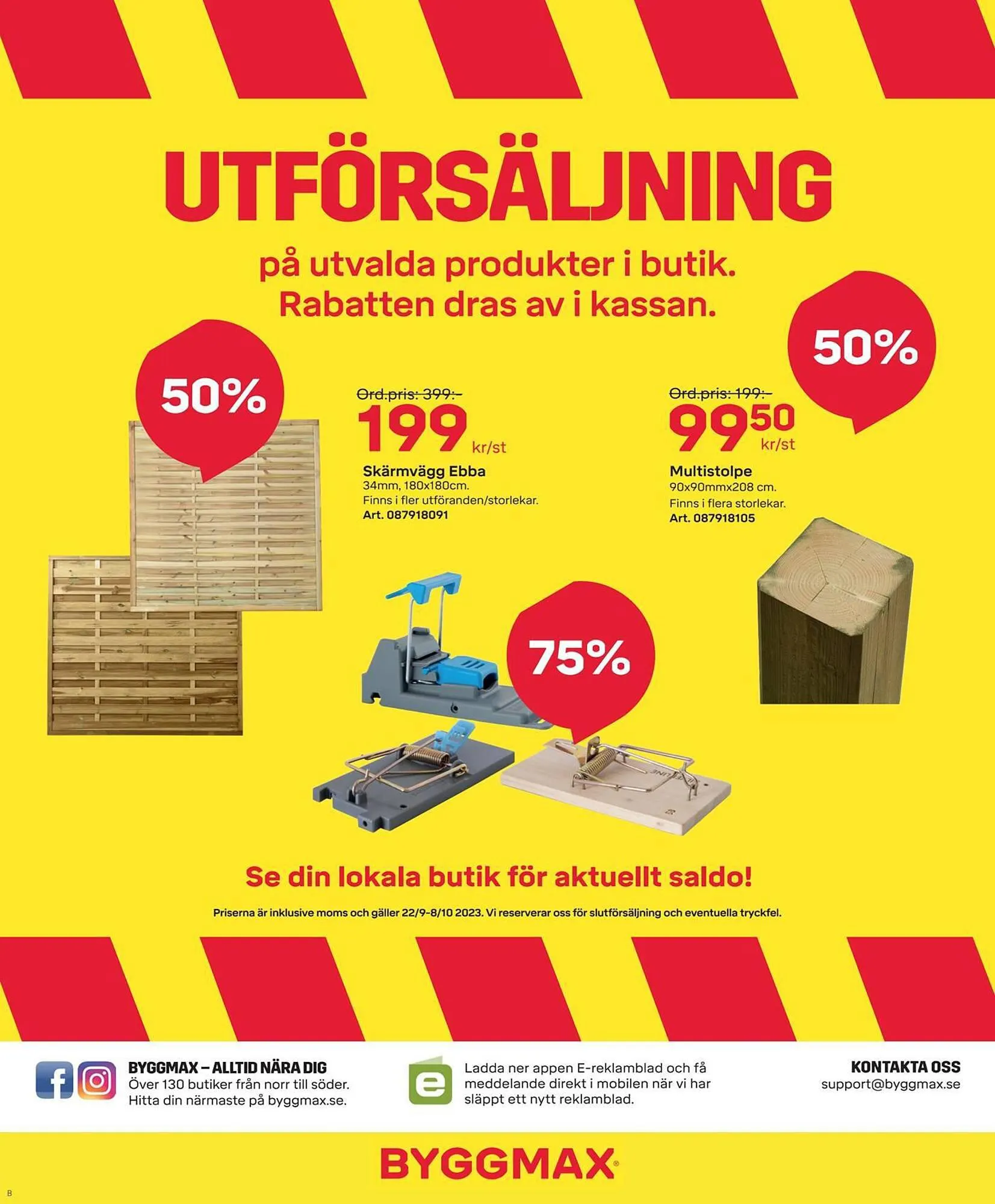 Byggmax reklamblad från 21 september till 8 oktober 2023 - Reklamblad sidor 8