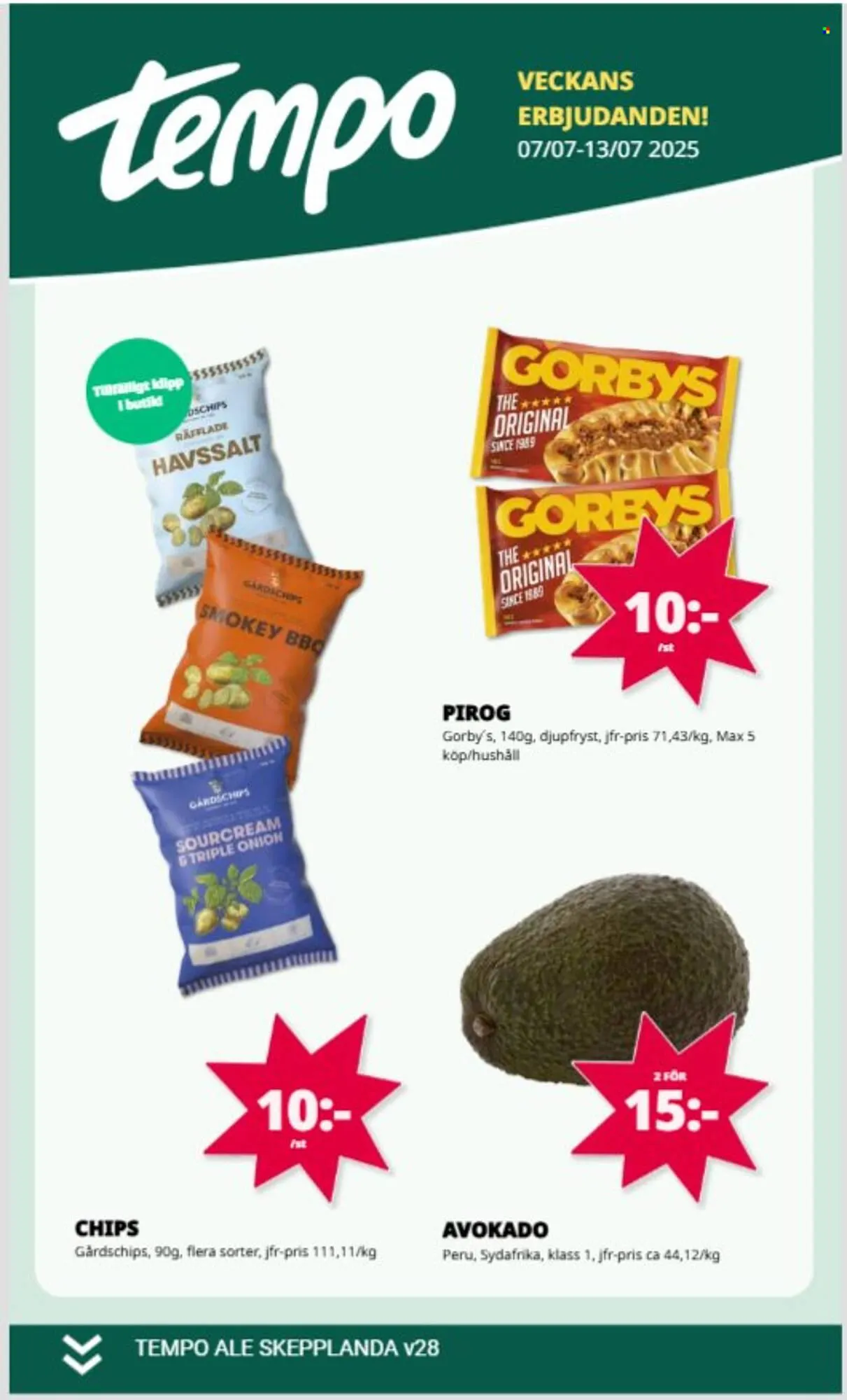 Tempo reklamblad från 7 juli till 13 juli 2025 - Reklamblad sidor 1