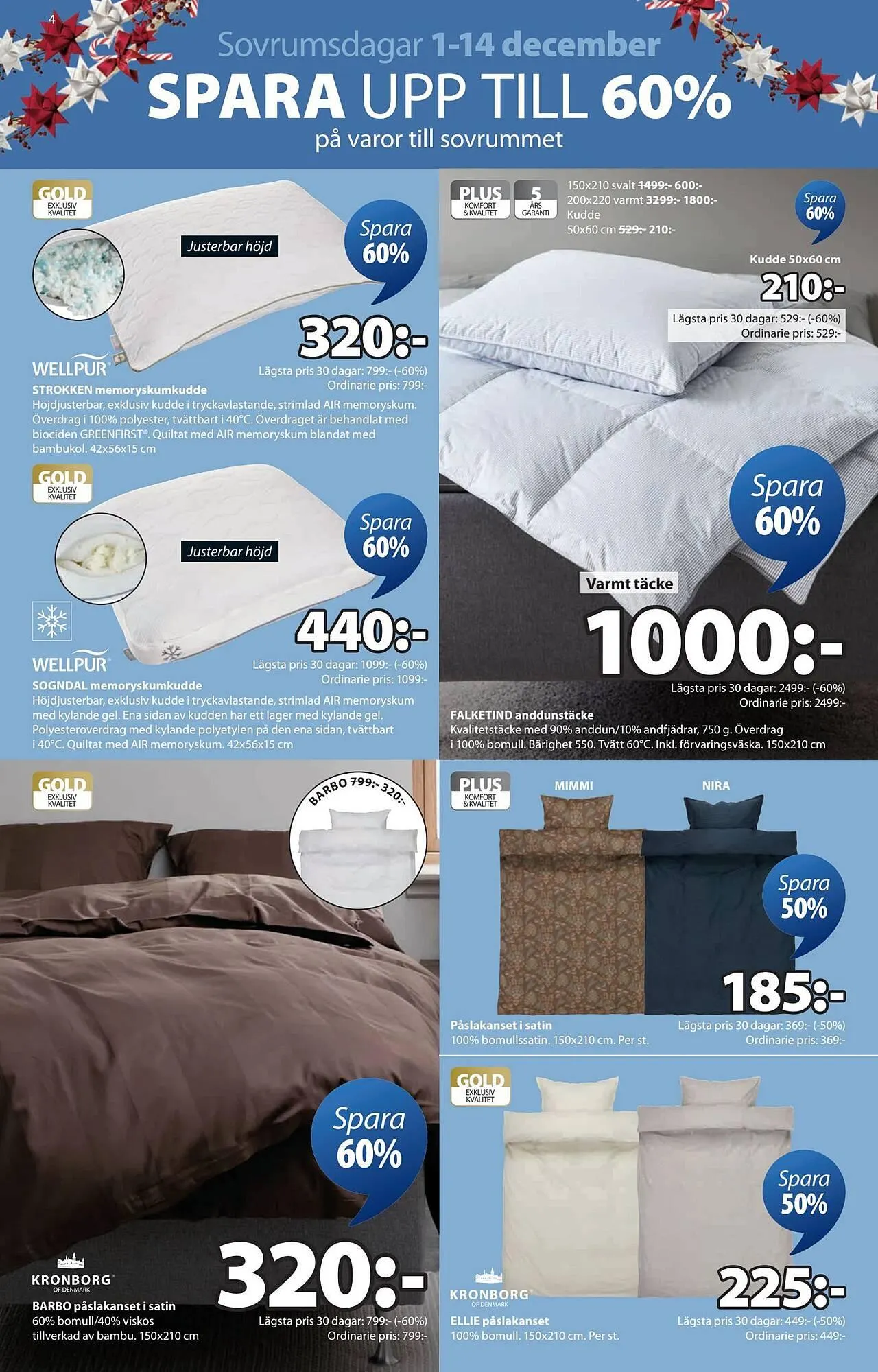 JYSK reklamblad från 1 december till 15 december 2025 - Reklamblad sidor 4