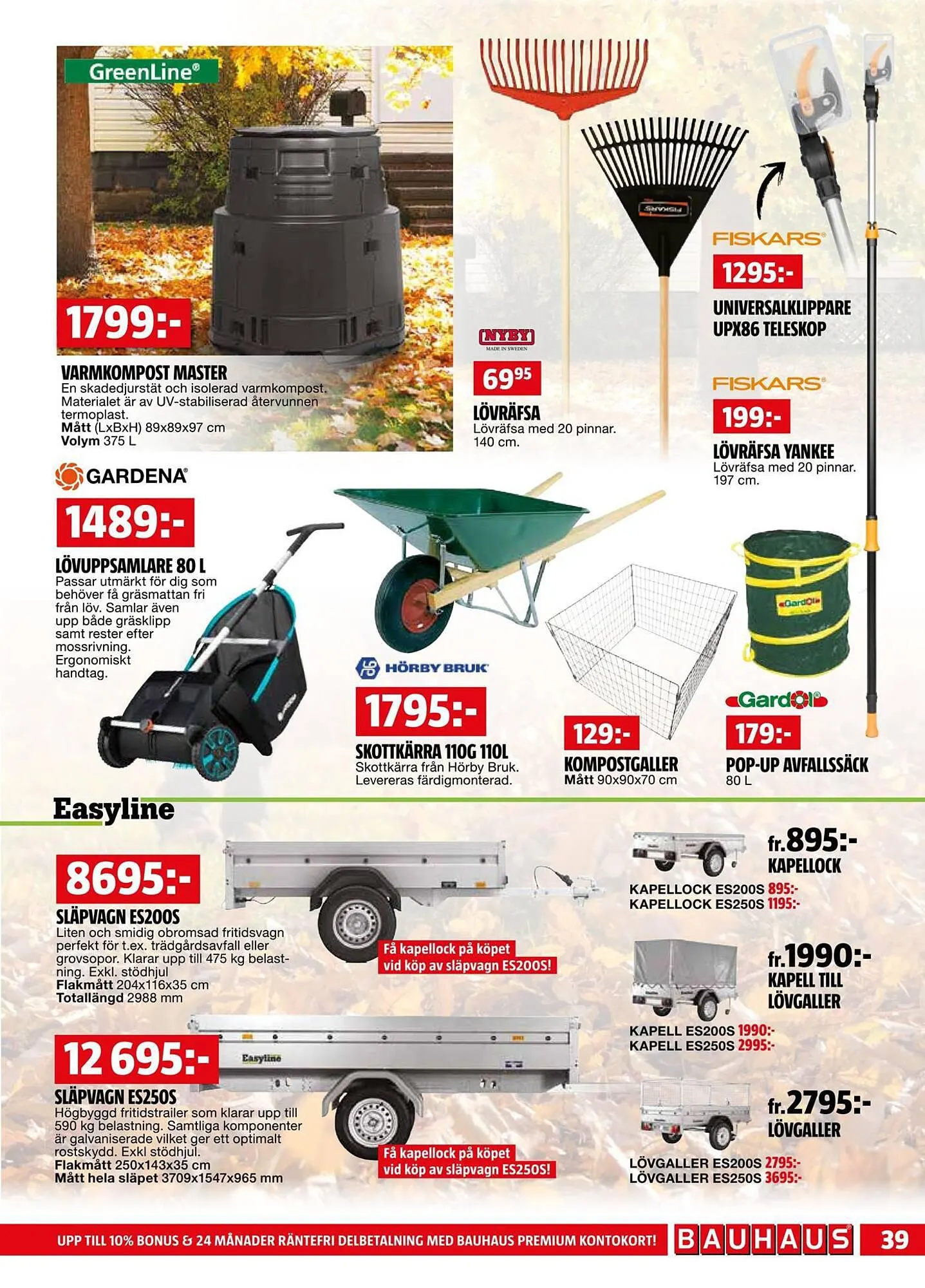 Bauhaus reklamblad från 1 oktober till 15 oktober 2023 - Reklamblad sidor 39