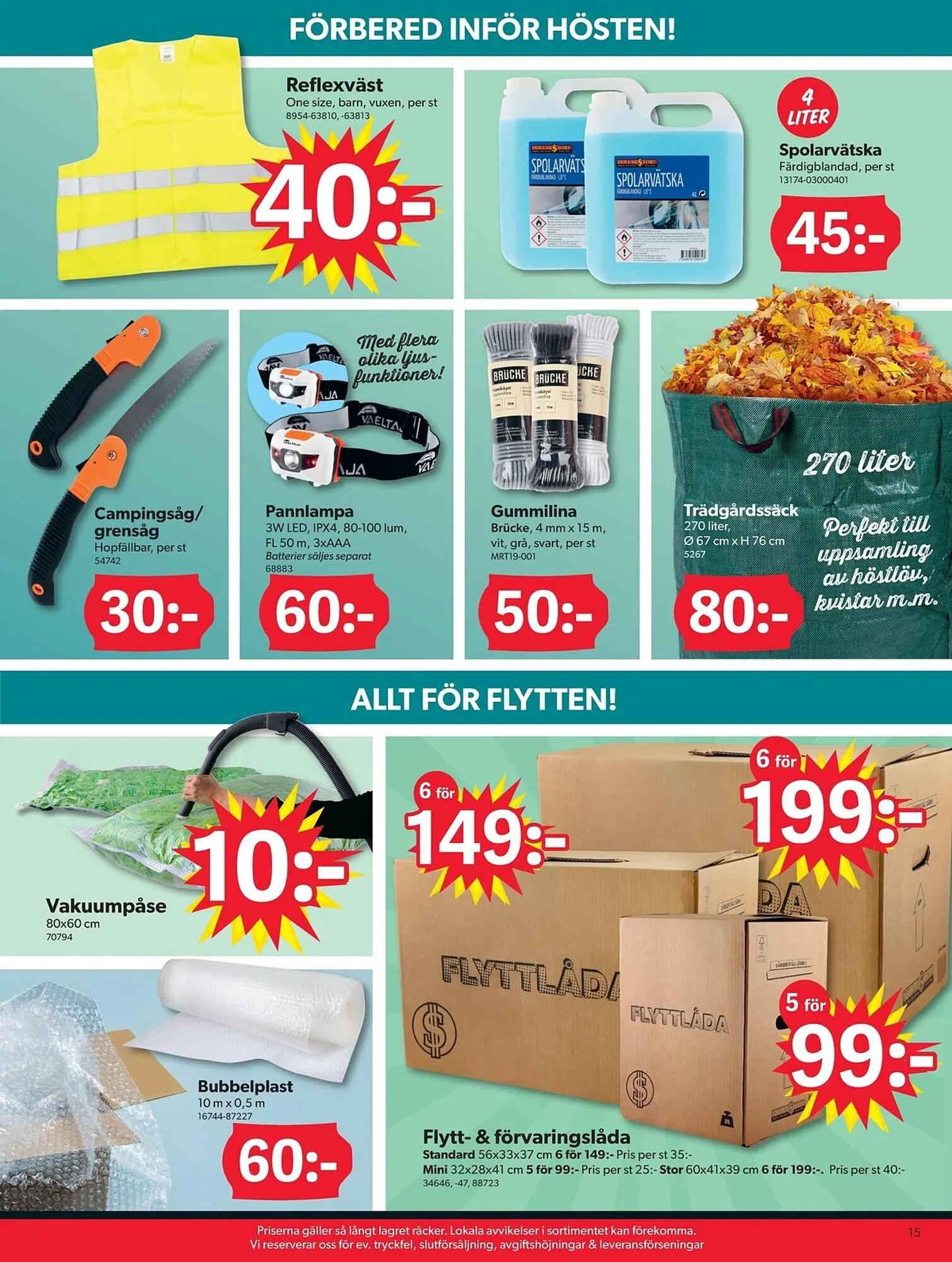 DollarStore annonsblad från 1 september till 9 september 2025 - Reklamblad sidor 15