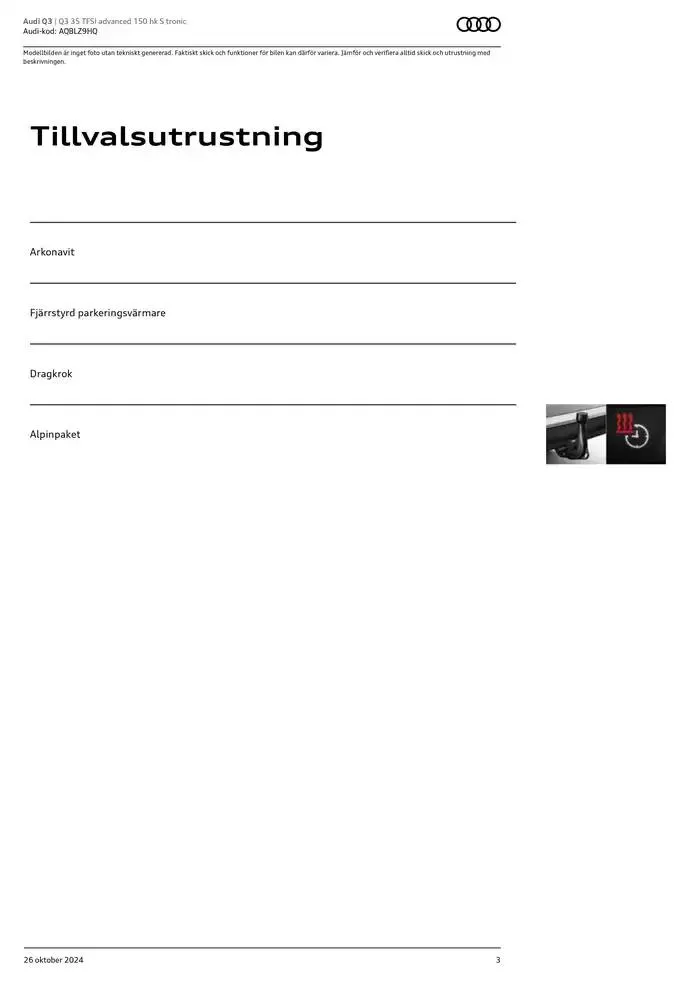 Audi Q3 från 26 oktober till 26 oktober 2025 - Reklamblad sidor 3