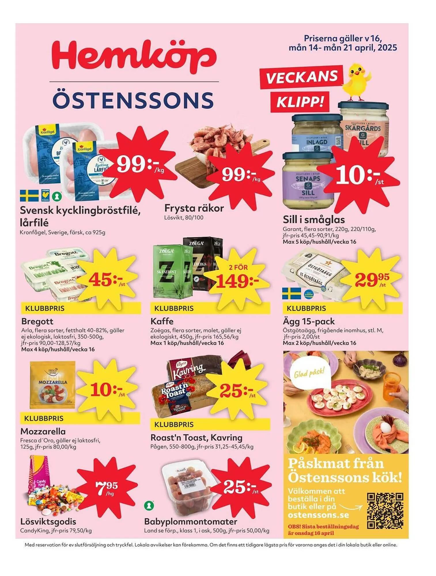 Östenssons reklamblad från 14 april till 21 april 2025 - Reklamblad sidor 1
