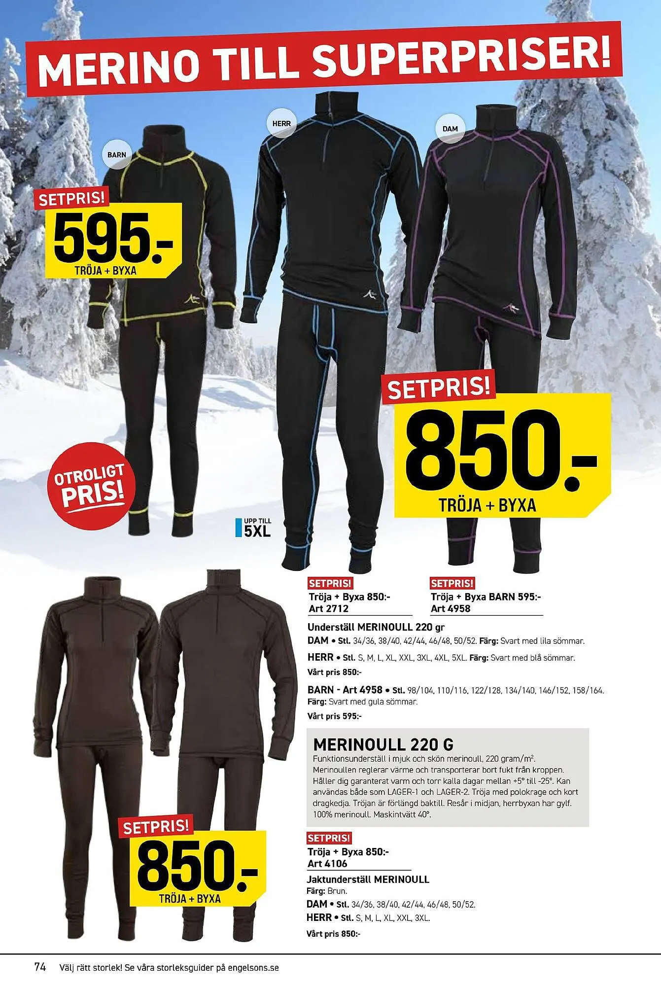 Engelsons reklamblad från 23 oktober till 30 november 2023 - Reklamblad sidor 74