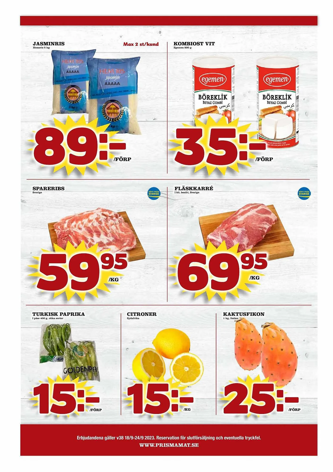 Prisma Mat reklamblad från 18 september till 24 september 2023 - Reklamblad sidor 8