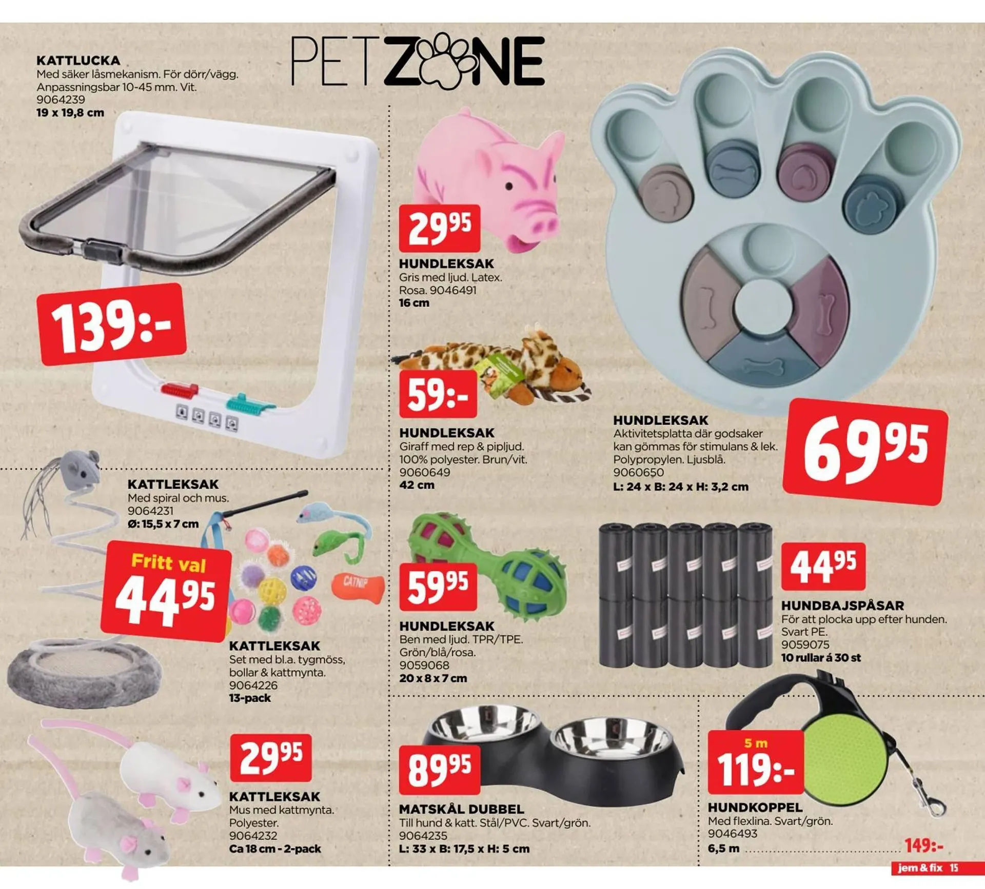 Jem&Fix reklamblad från 22 september till 6 oktober 2025 - Reklamblad sidor 15