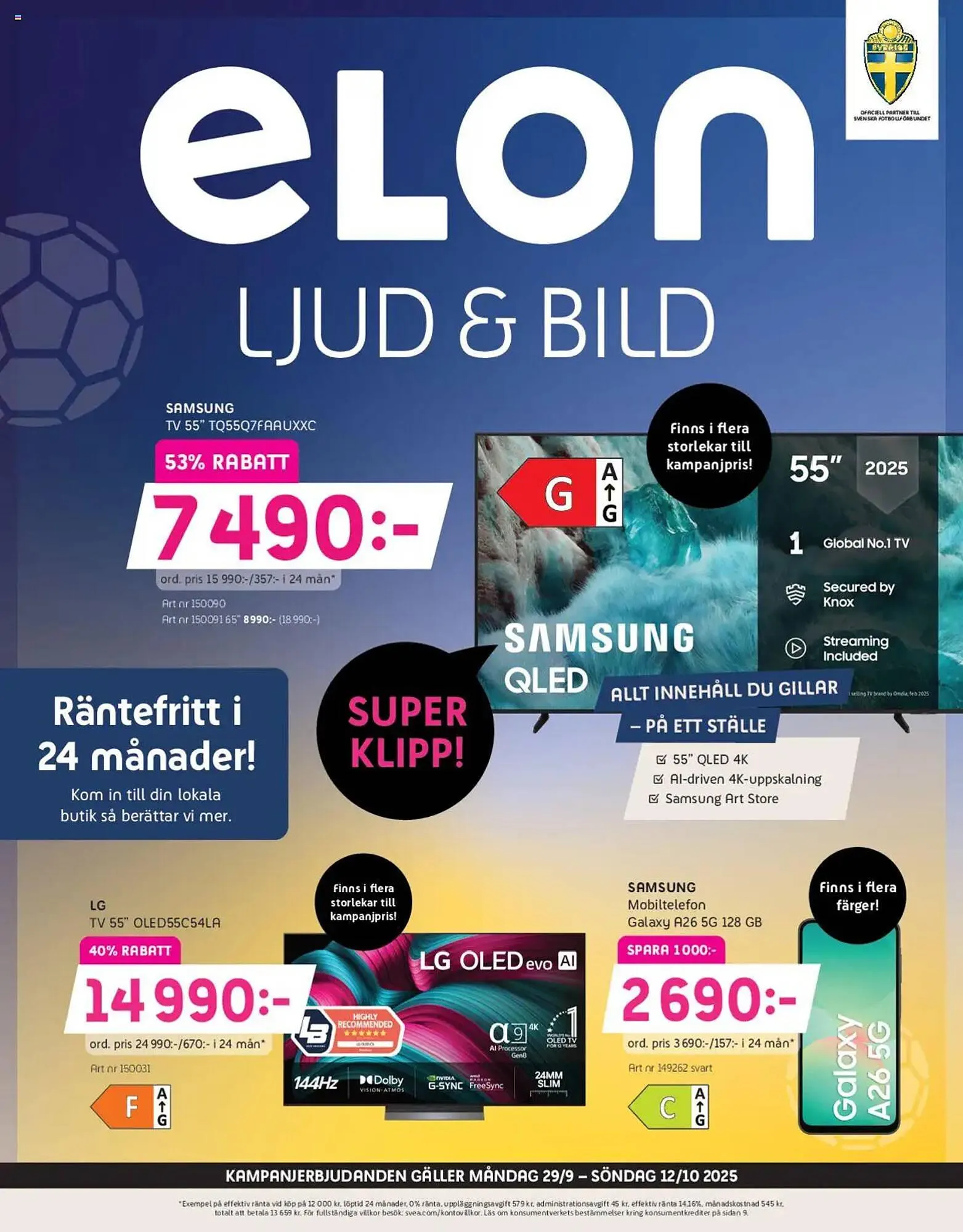Elon reklamblad från 29 september till 12 oktober 2025 - Reklamblad sidor 1