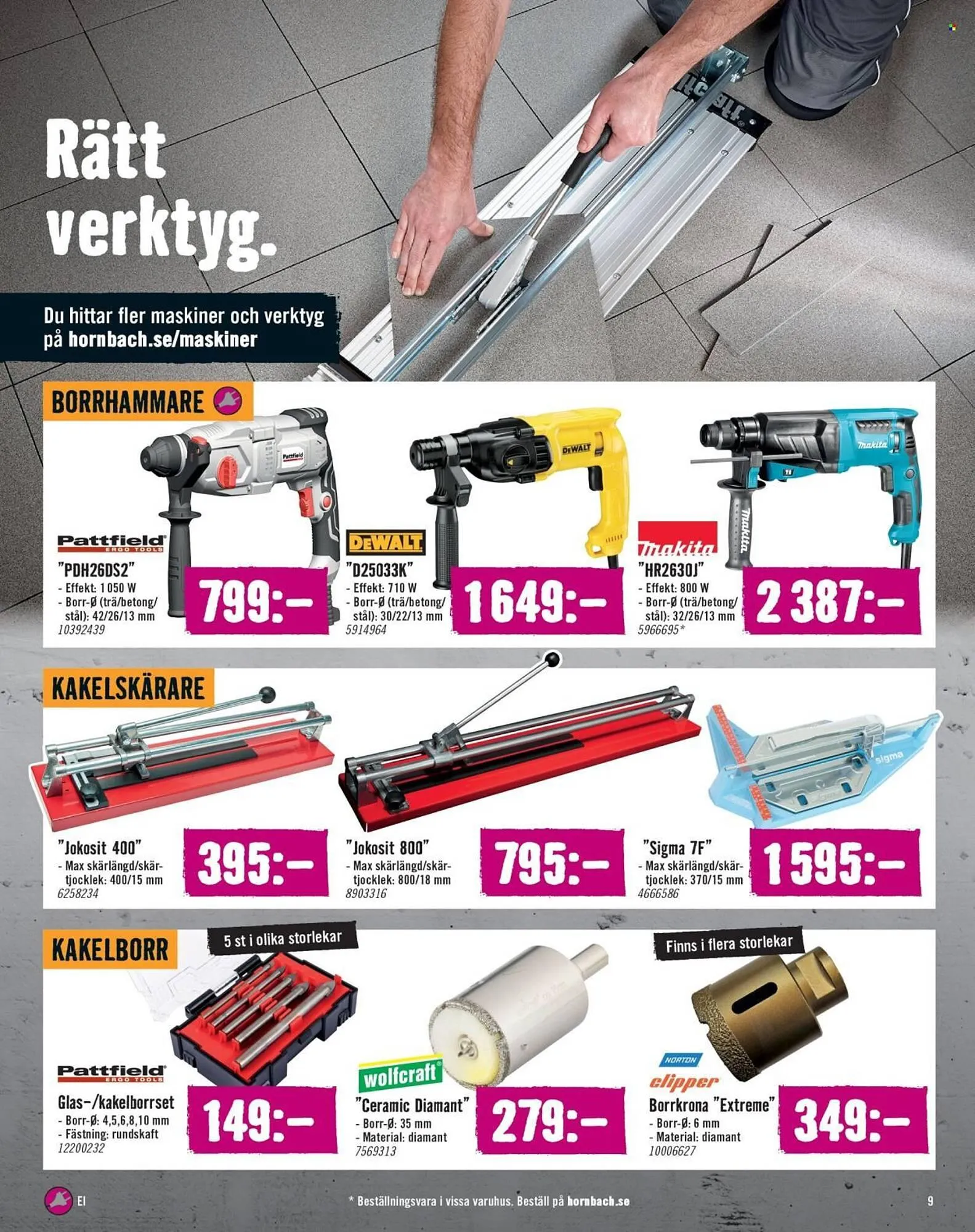 Hornbach reklamblad från 31 augusti till 24 september 2025 - Reklamblad sidor 9