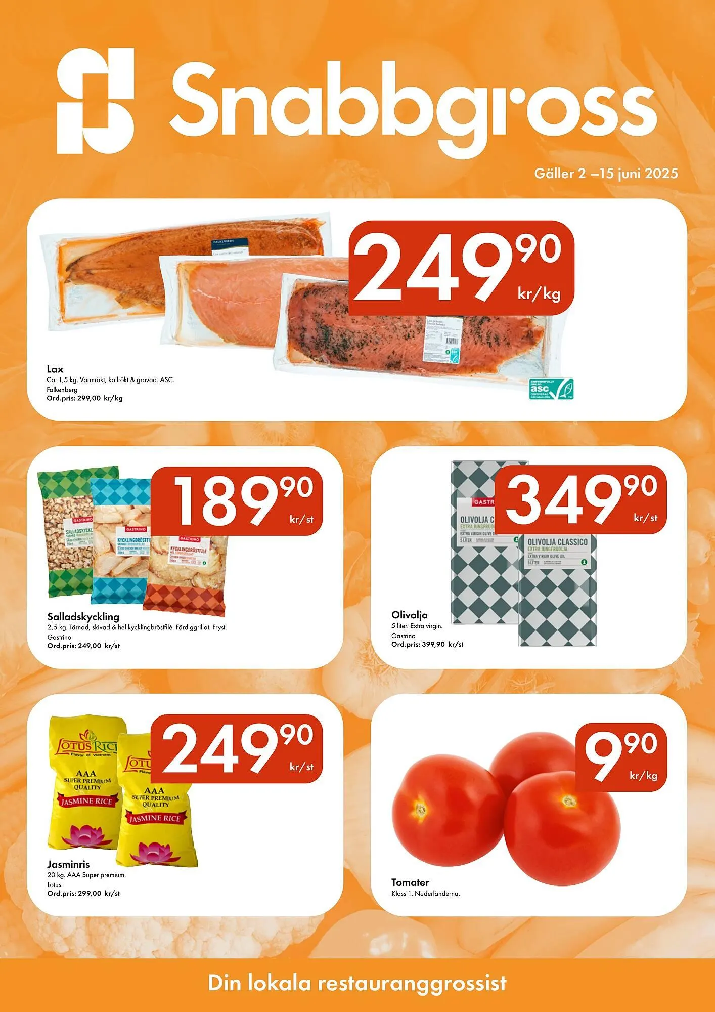 Snabbgross reklamblad från 2 juni till 15 juni 2025 - Reklamblad sidor 1