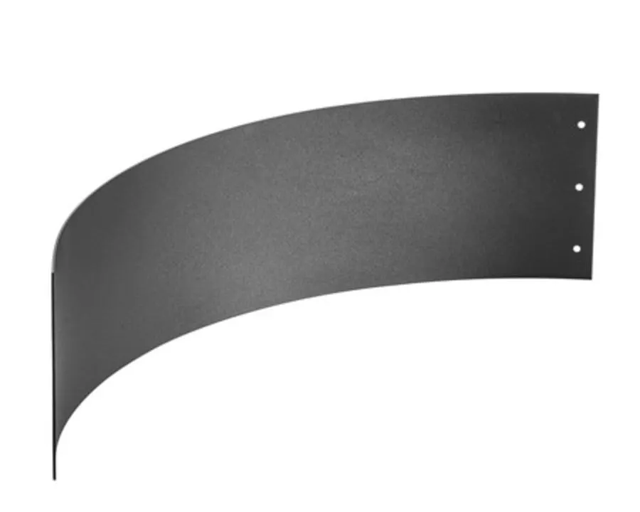 Kantstål svart 18 cm r=90 cm