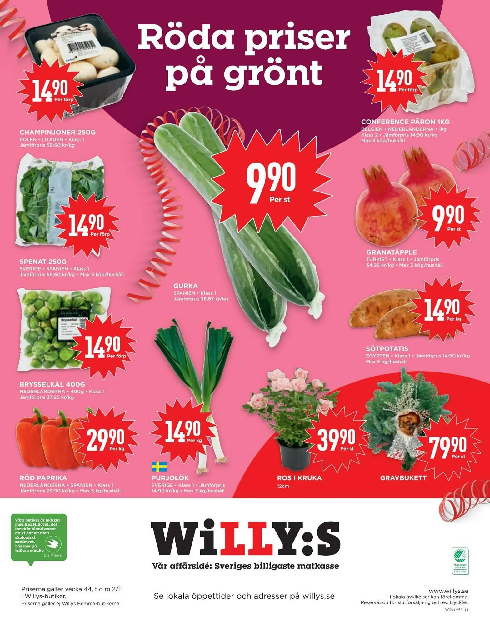 Willys reklamblad från 27 oktober till 2 november 2025 - Reklamblad sidor 8