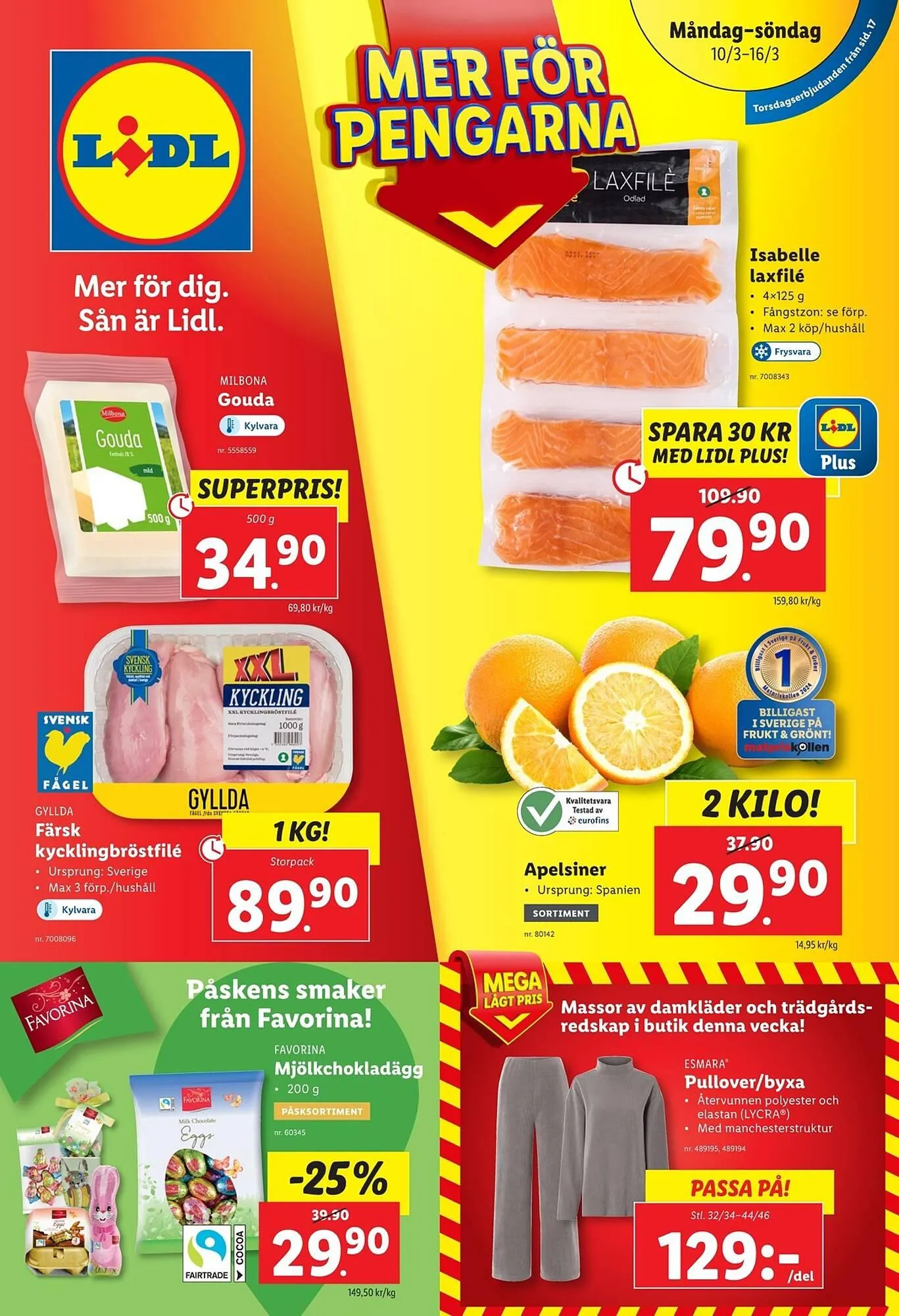 Lidl reklamblad från 10 mars till 16 mars 2025 - Reklamblad sidor 1