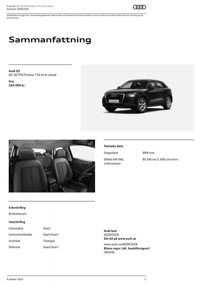Audi Q2 från 8 oktober till 8 oktober 2025 - Reklamblad sidor 2
