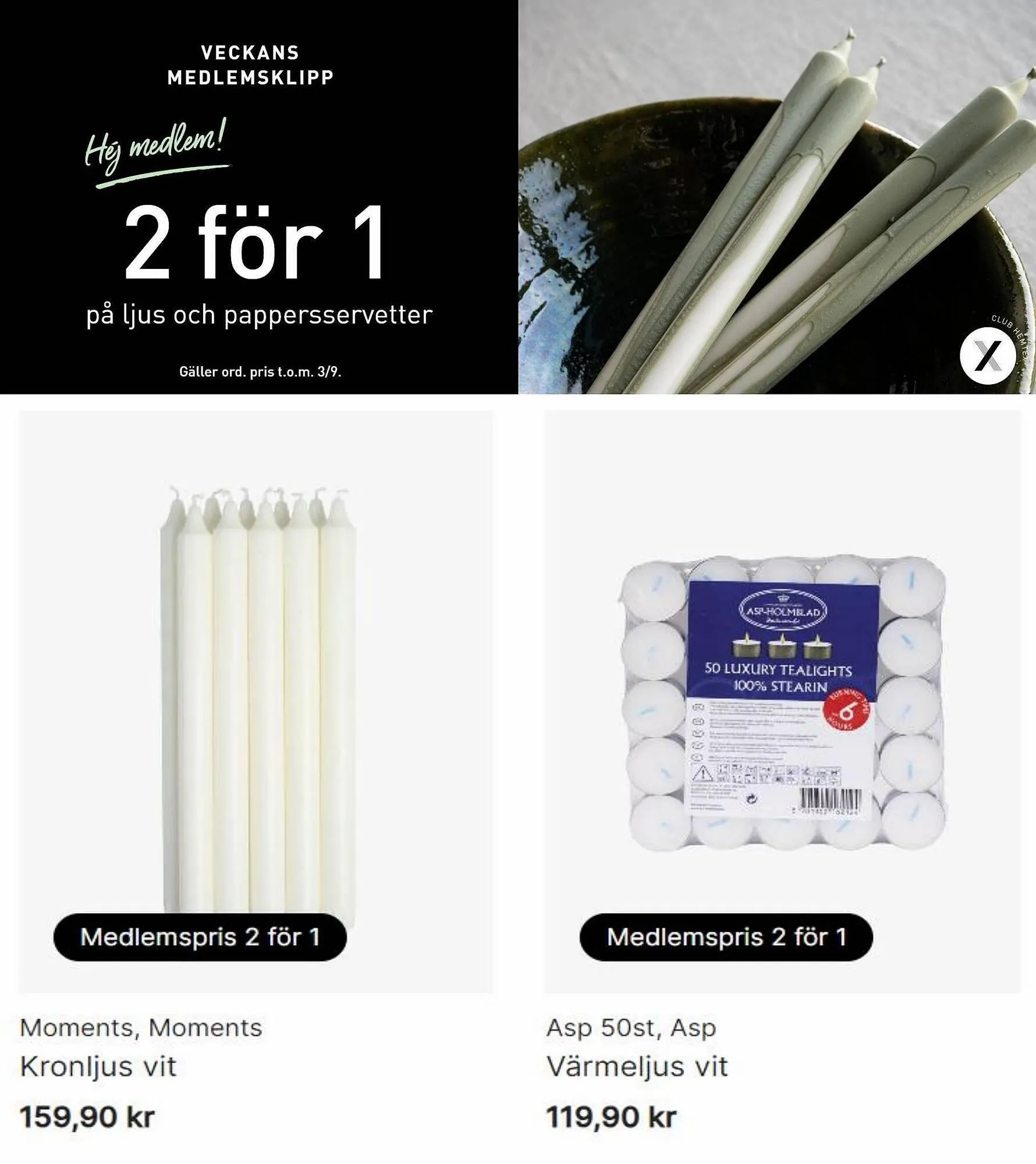 Hemtex reklamblad från 3 september till 10 september 2023 - Reklamblad sidor 2