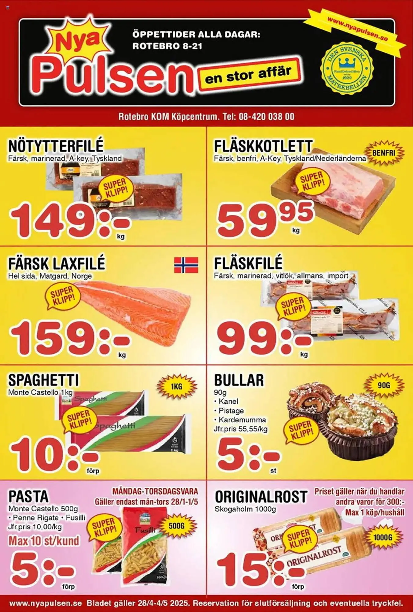 Nya Pulsen reklamblad - 1