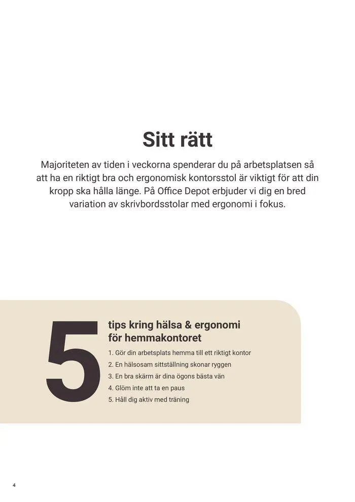 Office Depot Kontoret 2024  från 8 februari till 31 december 2024 - Reklamblad sidor 4