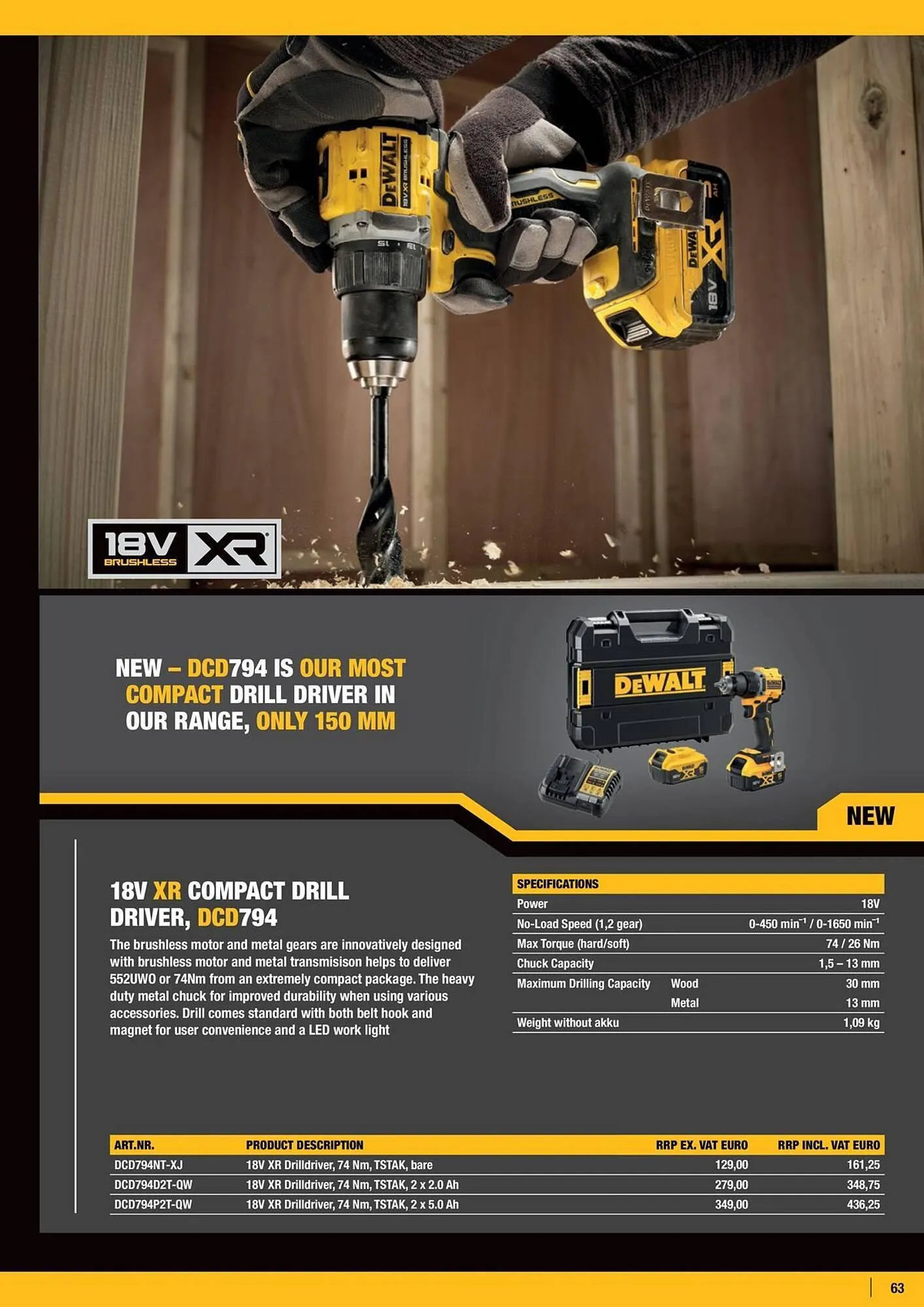 Dewalt reklamblad från 21 mars till 31 maj 2025 - Reklamblad sidor 63