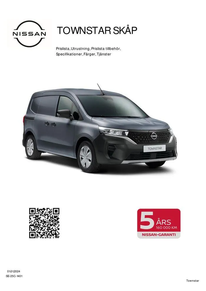 Nissan Townstar Skåp från 16 april till 16 april 2025 - Reklamblad sidor 1