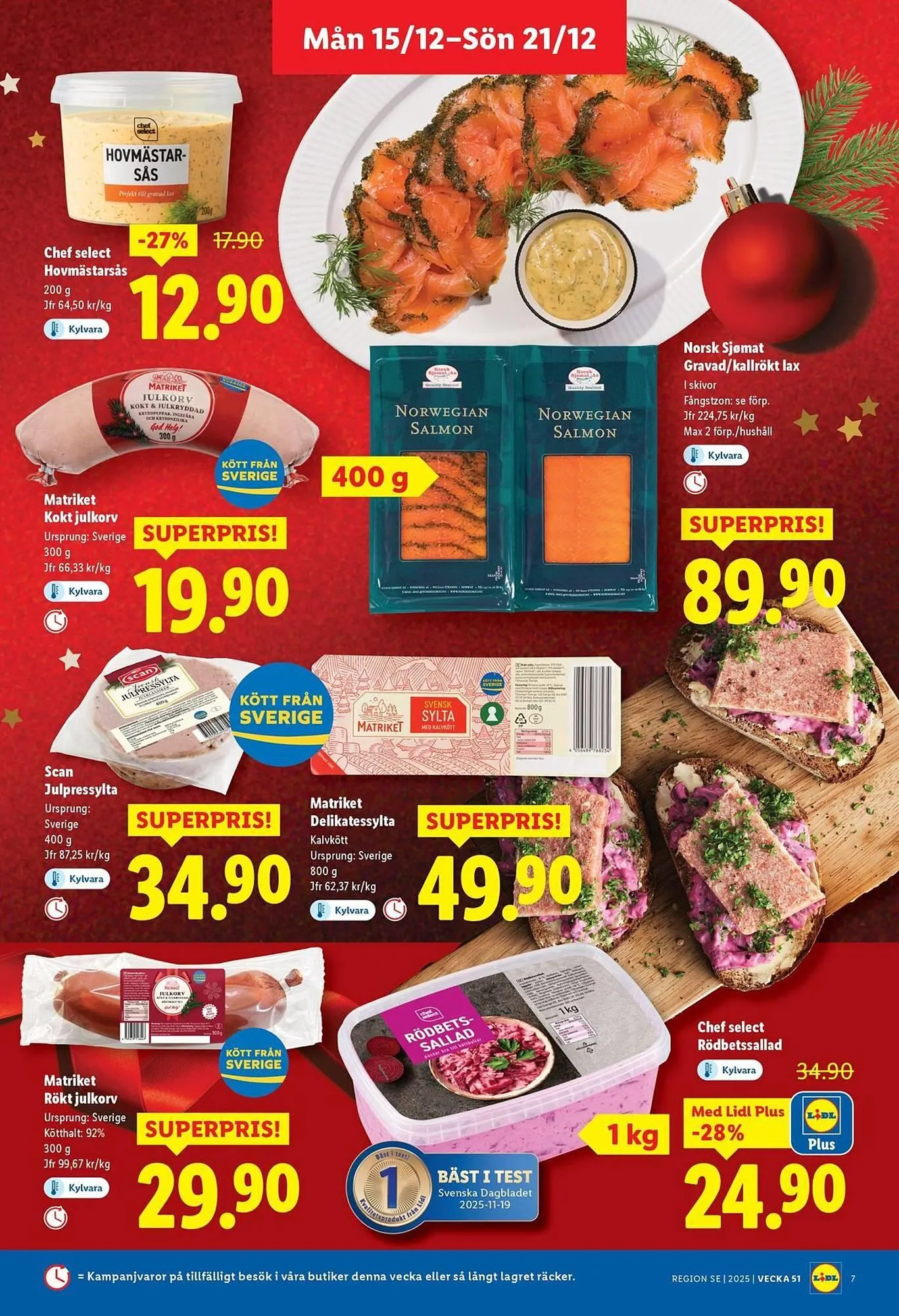 Lidl reklamblad från 15 december till 21 december 2025 - Reklamblad sidor 7