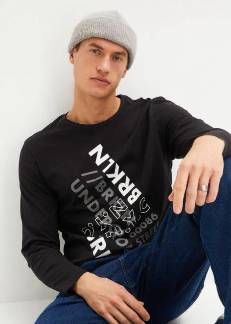 Triko s dlouhým rukávem z organické bavlny