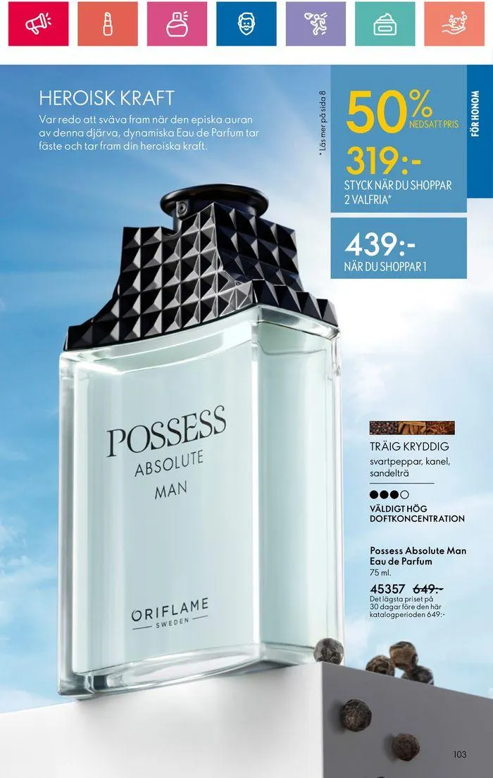 Oriflame reklamblad från 20 juni till 4 juli 2024 - Reklamblad sidor 103